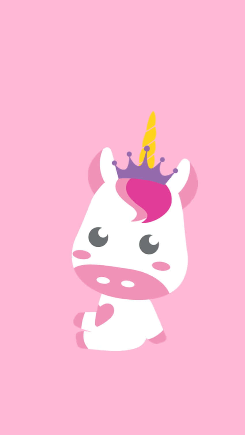 Lisa Frank Unicorn, pink mane, golden horn, HD Phone Wallpaper