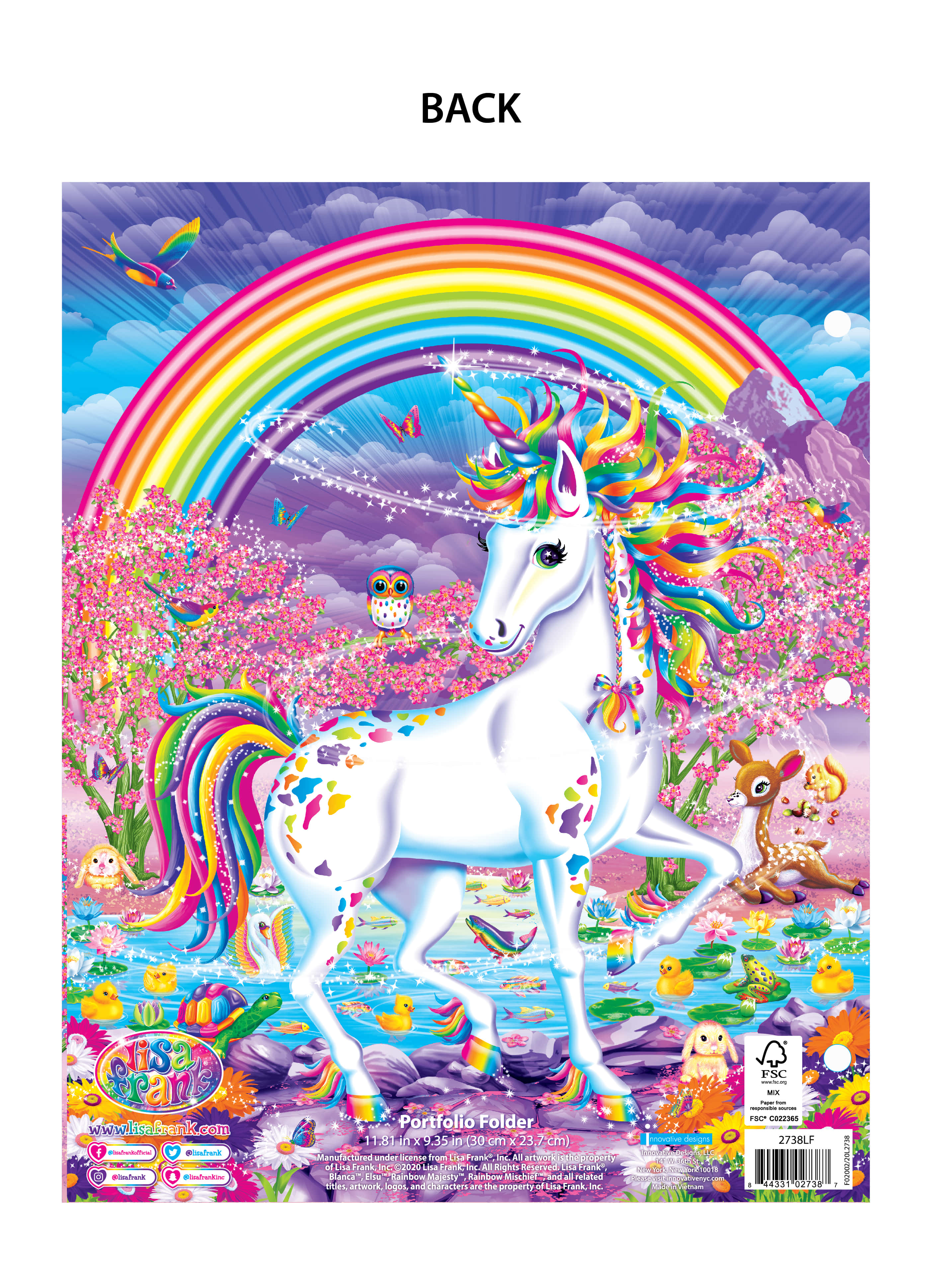Lisa Frank Unicorn, rainbow mane, rainbow tail, 4K Phone Wallpaper