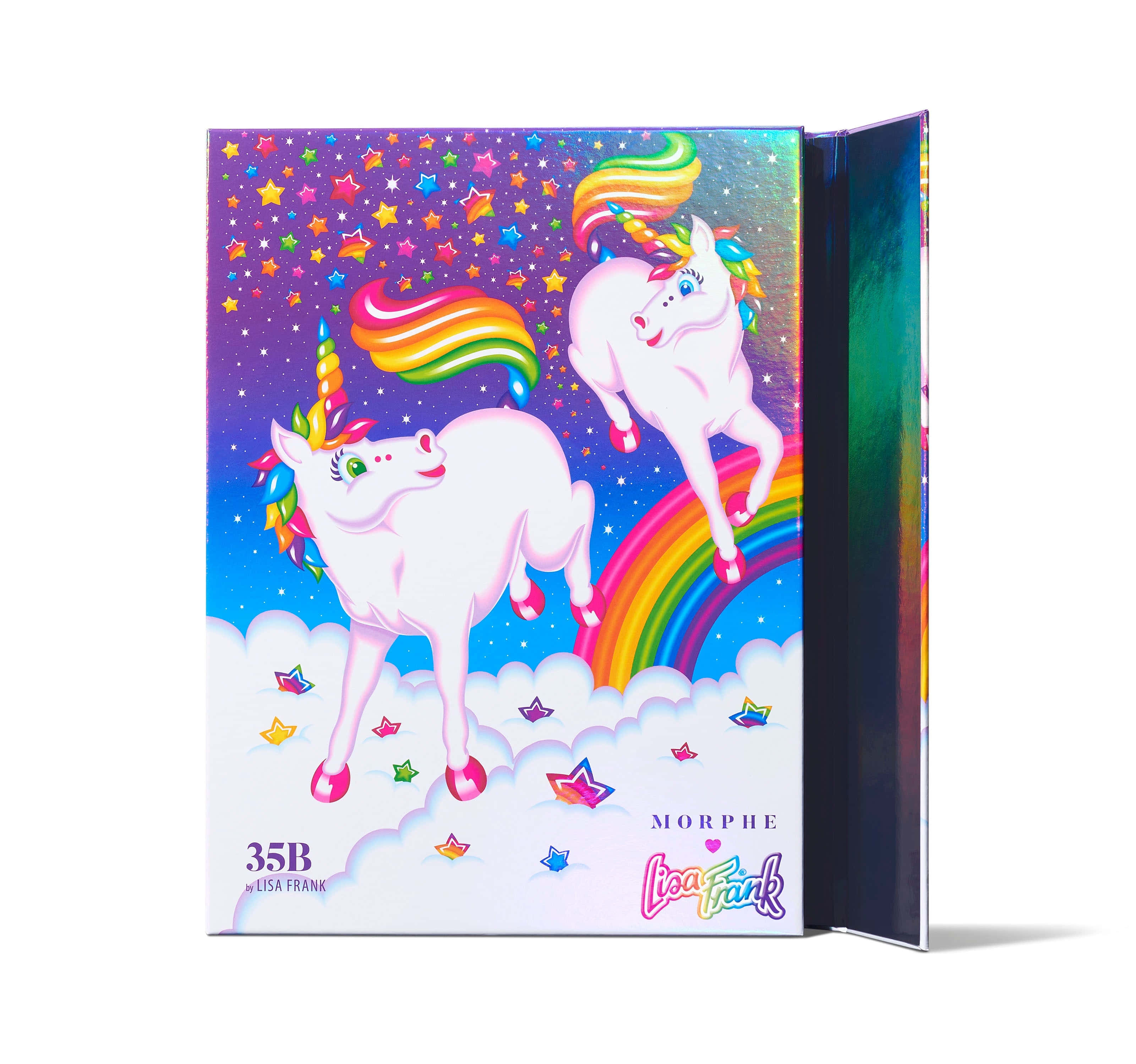Lisa Frank Unicorn, rainbow manes, clouds, 2K Desktop Wallpaper