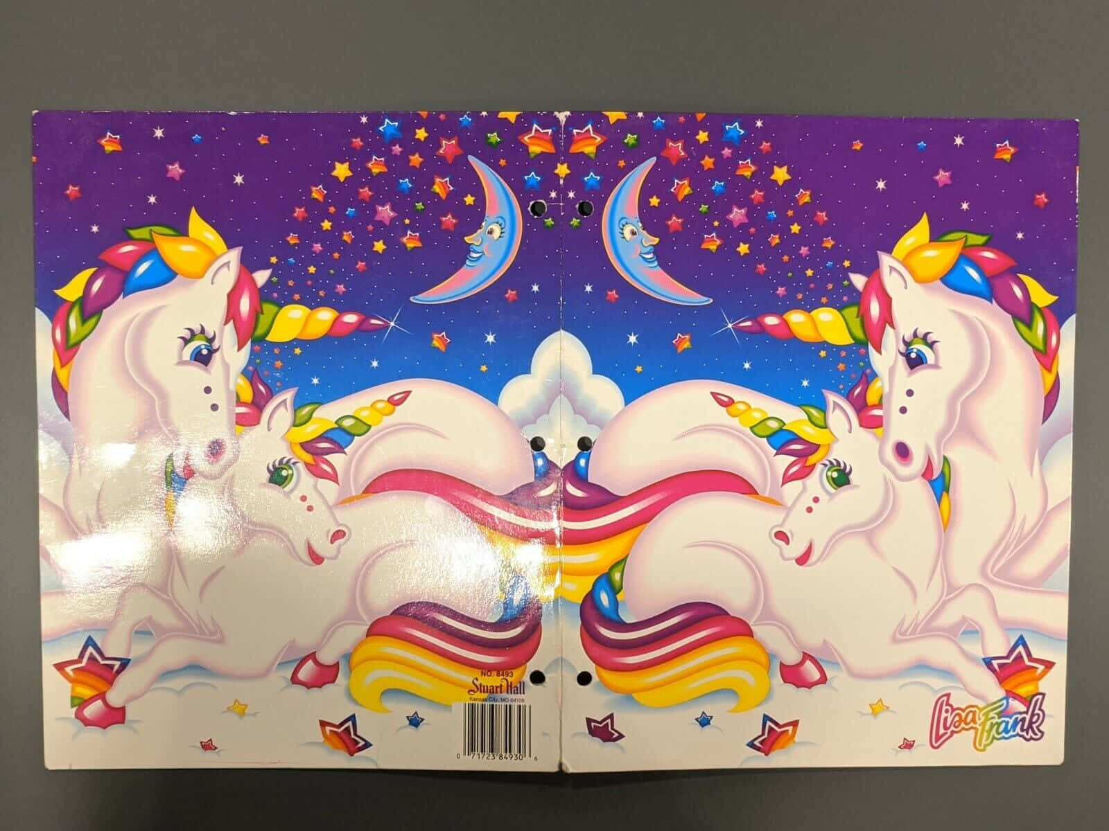 Lisa Frank Unicorn, rainbow mane, rainbow horn, HD Desktop Wallpaper