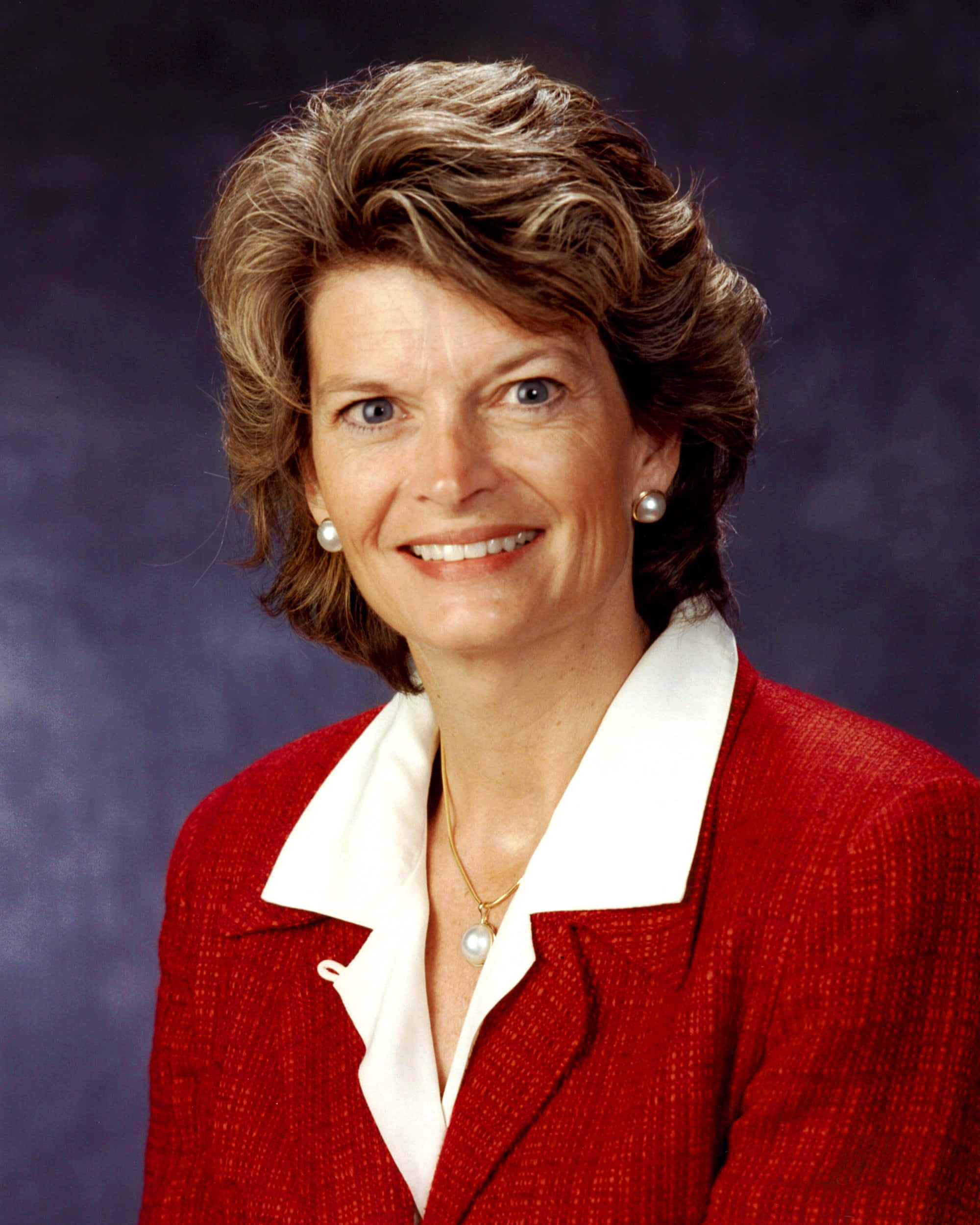 Lisa Murkowski, red textured blazer, white collared shirt, Full HD Phone Wallpaper