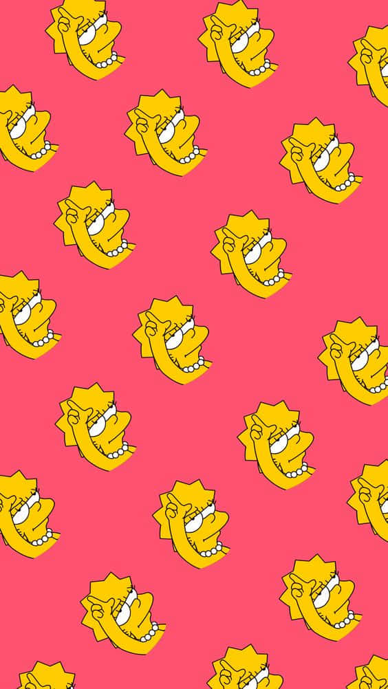 Lisa Simpson, spiked hair, toothy grins, SD Phone Wallpaper