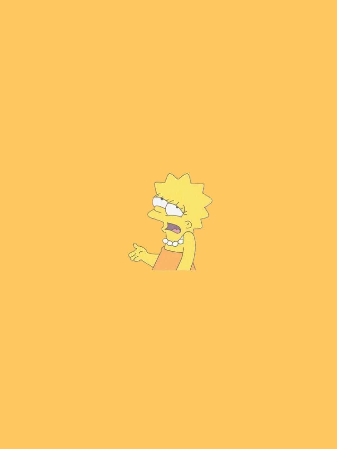 Lisa Simpson, pearl necklace, spiky hair, HD Phone Wallpaper