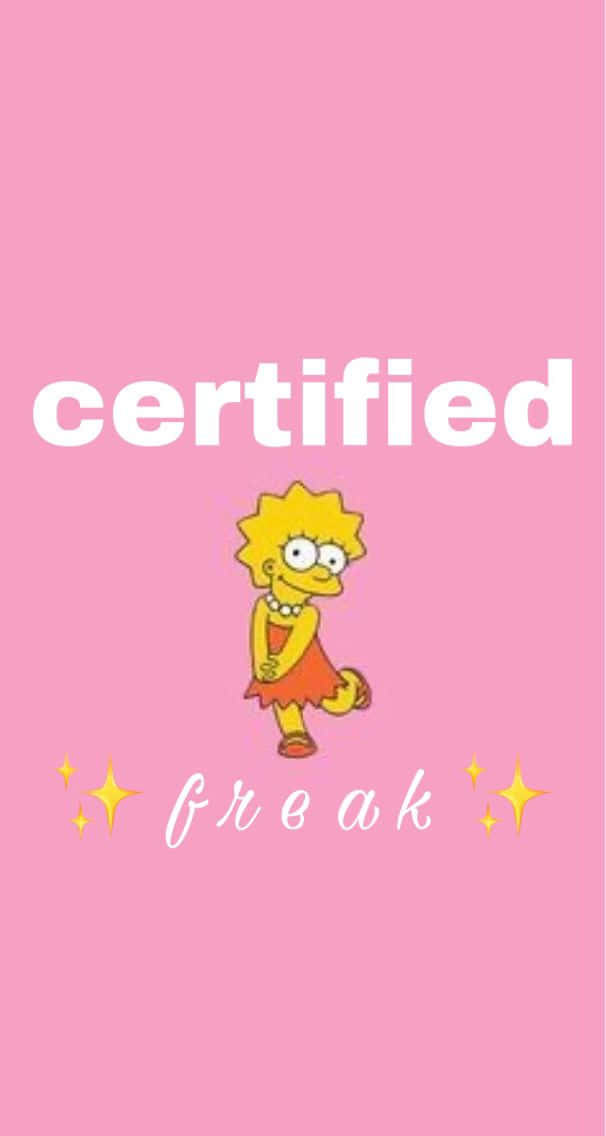 Lisa Simpson, red dress, pink background, SD Phone Wallpaper