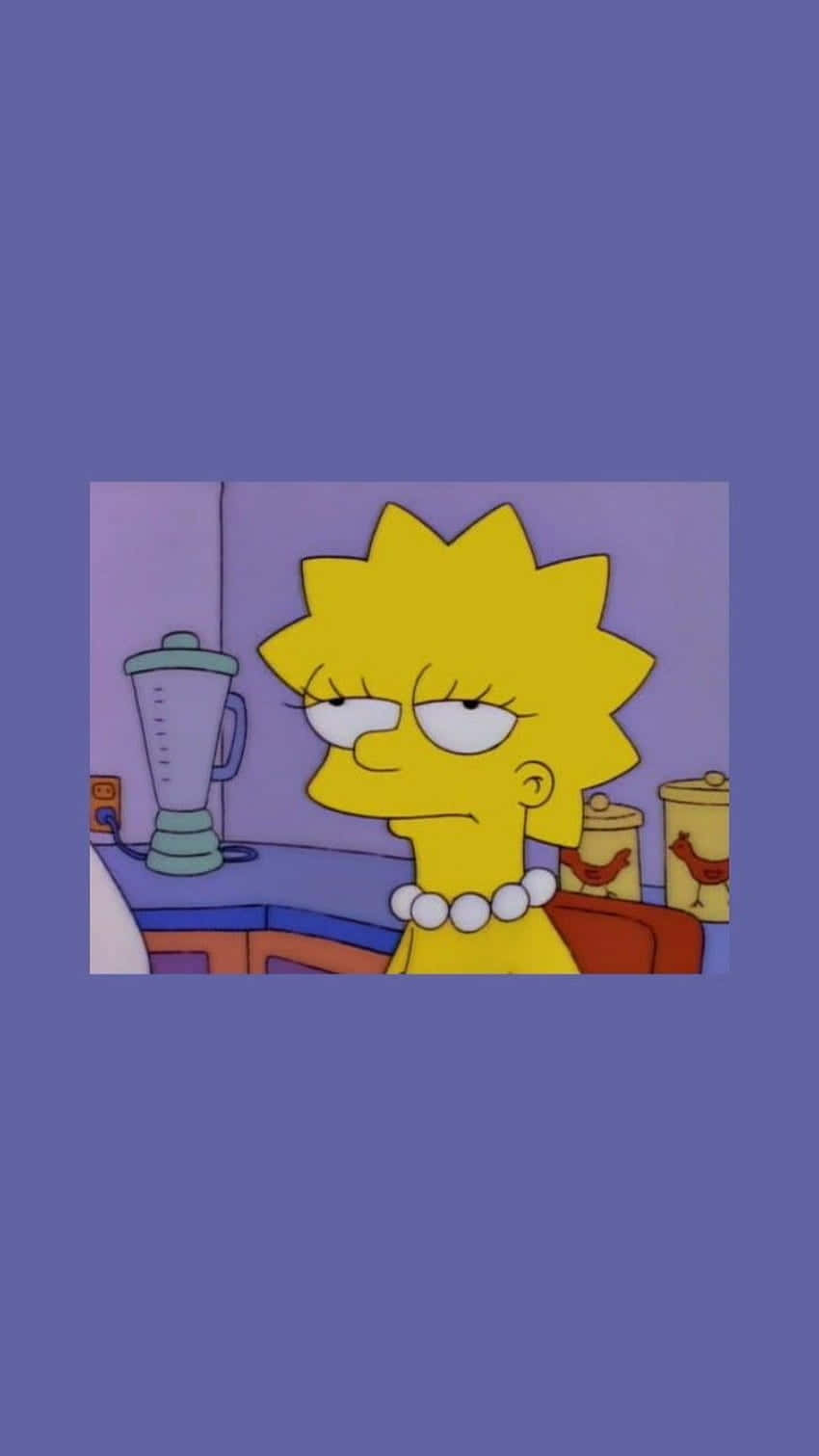 Lisa Simpson, kitchen, pearl necklace, HD Phone Wallpaper