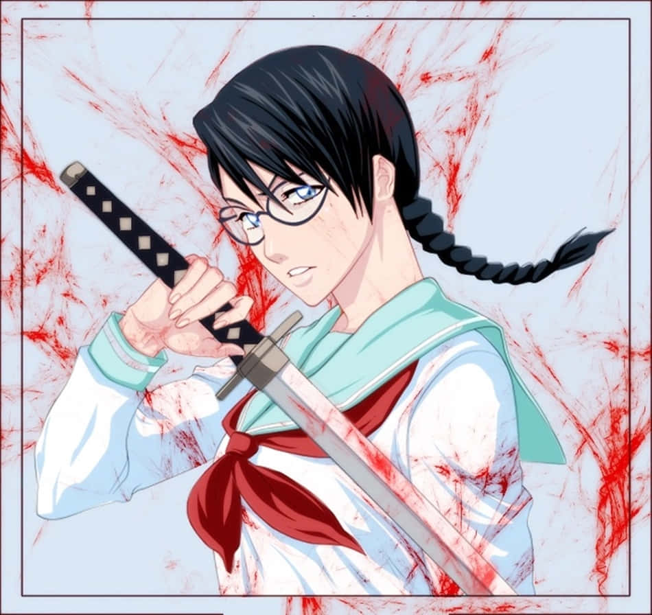 Lisa Yadomaru, glasses, braid, SD Desktop Wallpaper