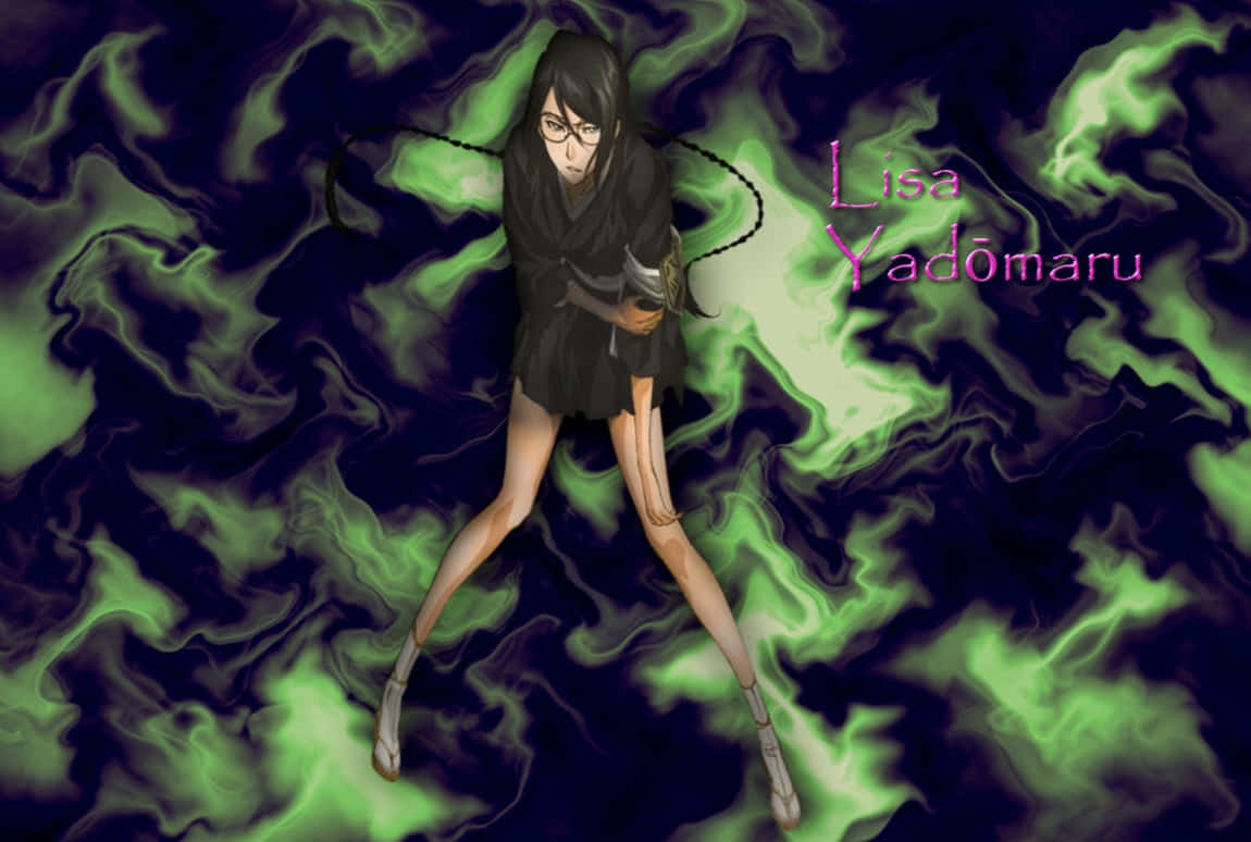 Lisa Yadomaru, glasses, black outfit, SD Desktop Wallpaper
