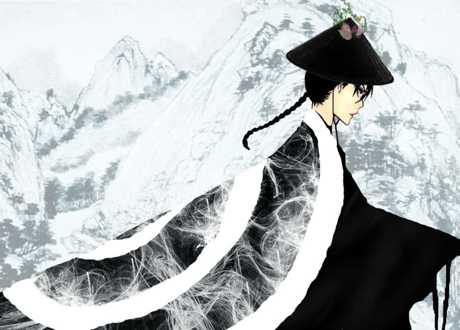 Lisa Yadomaru, black robes, hat, SD Desktop Wallpaper