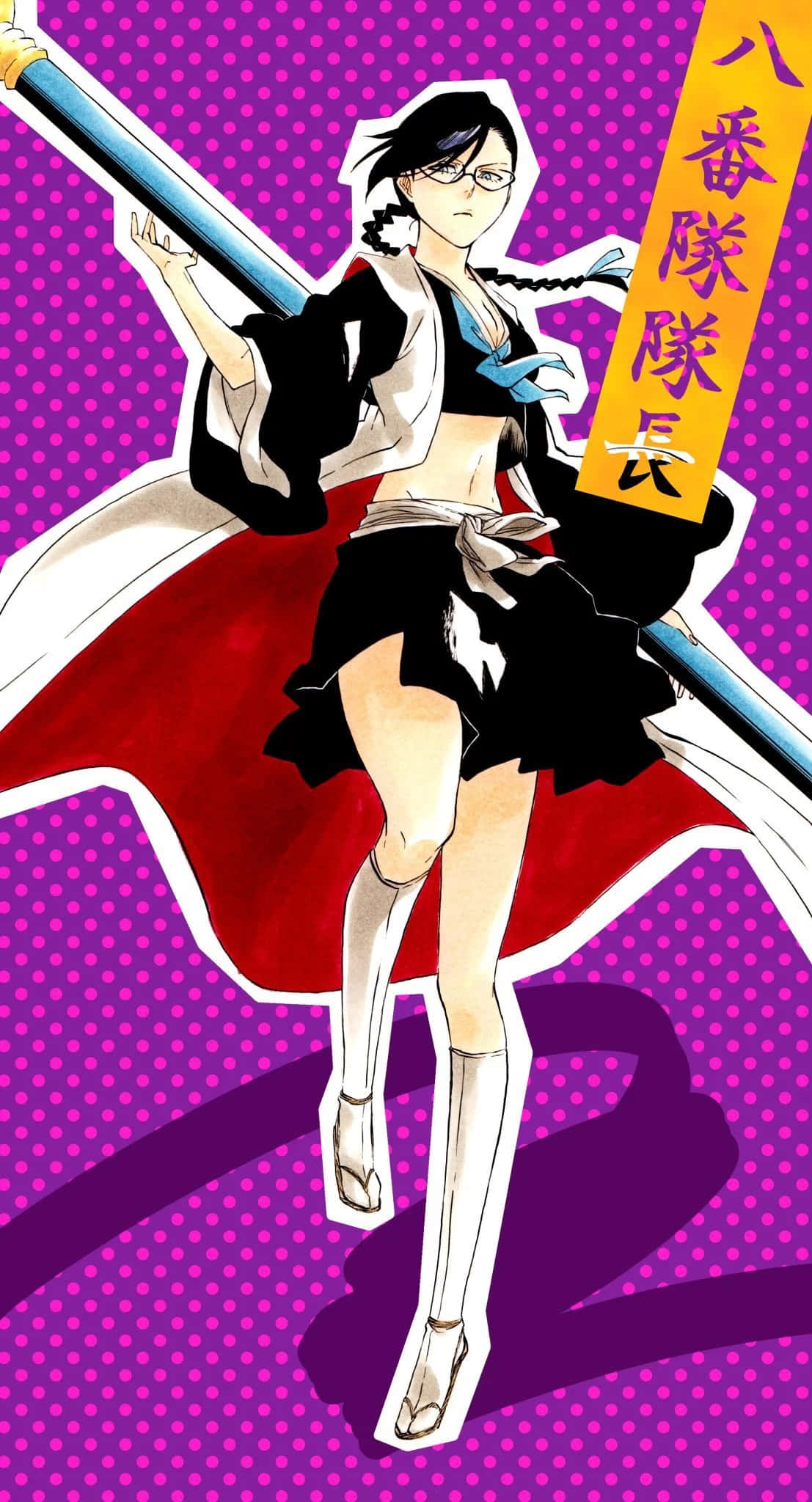Lisa Yadomaru, black and white uniform, red cape, Full HD Phone Wallpaper