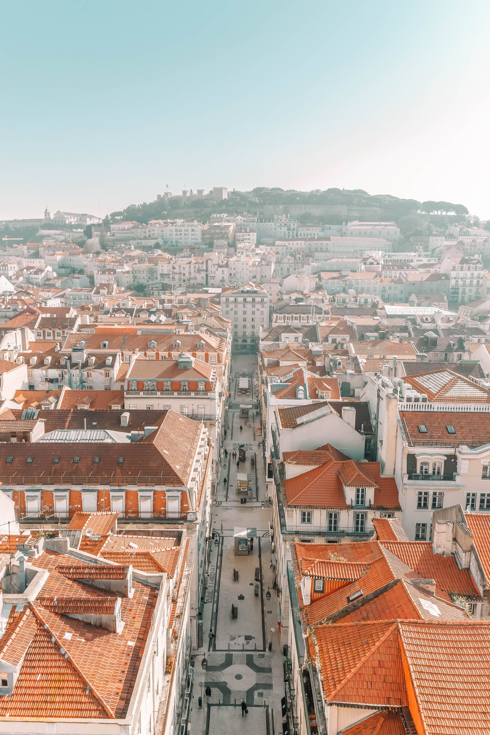 Lisbon, historic district, terracotta rooftops, Full HD Phone Wallpaper