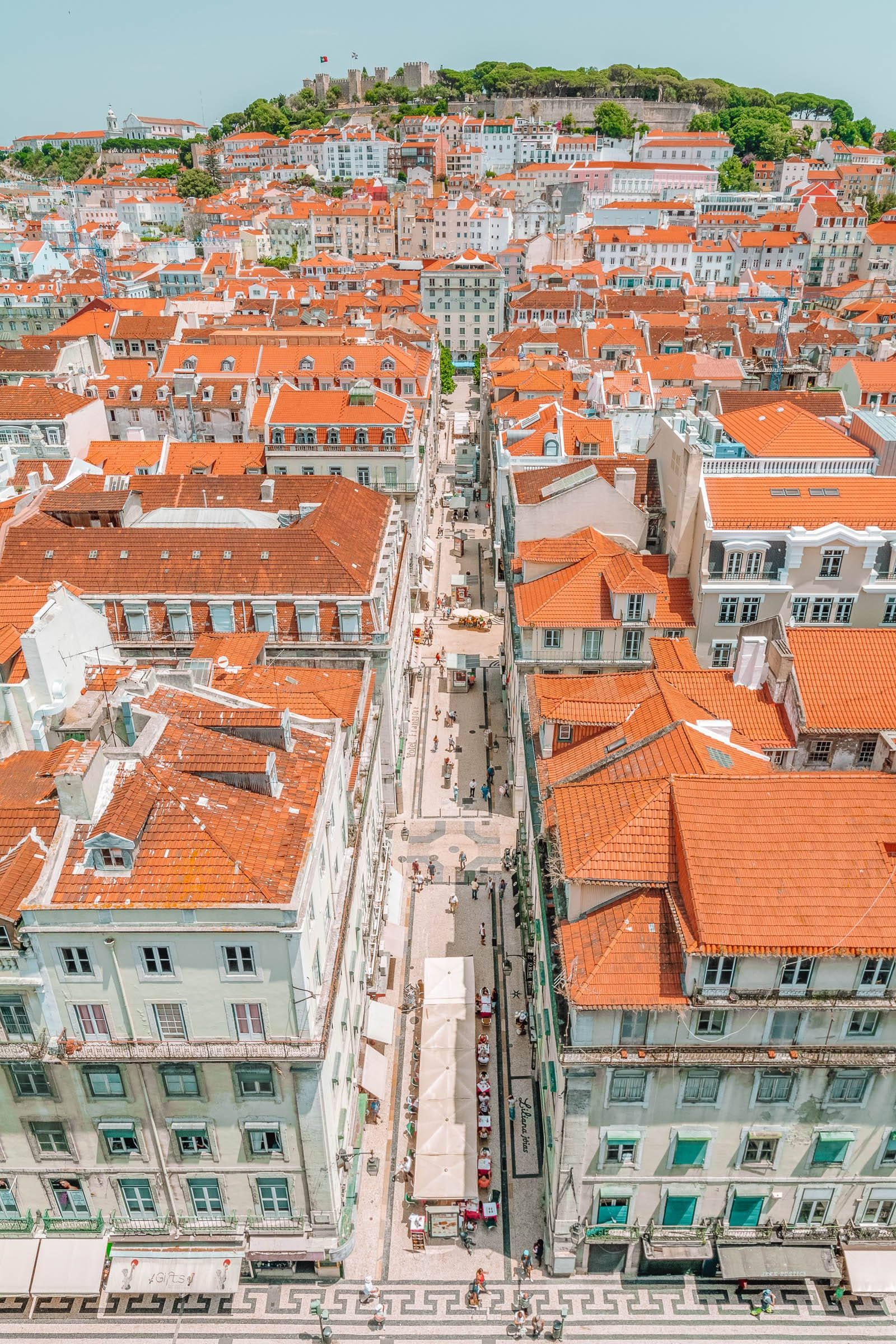 Lisbon, historic district, terracotta rooftops, Full HD Phone Wallpaper
