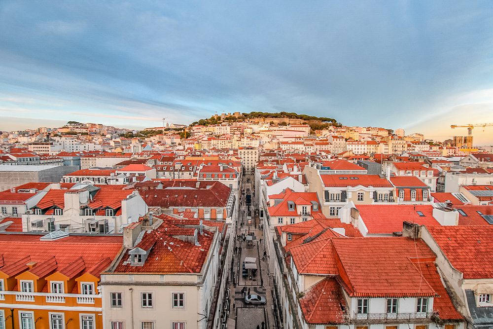 Lisbon, terracotta rooftops, narrow streets, SD Desktop Wallpaper