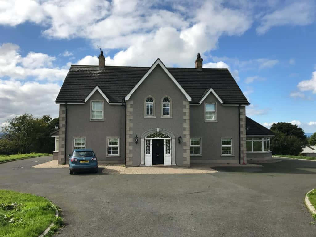 Lisburn, suburban house, grey stone house, SD Desktop Wallpaper