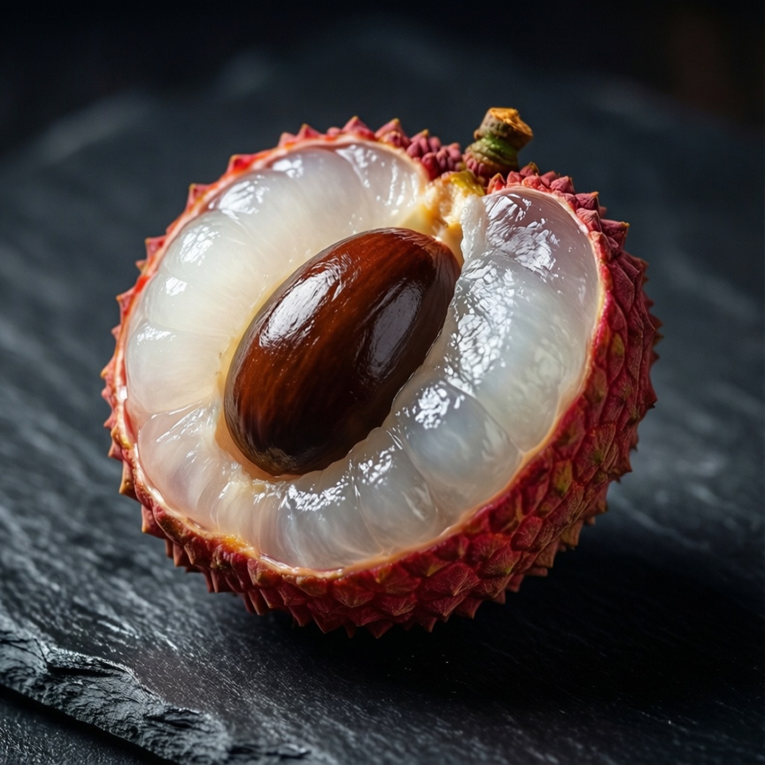 Litchi, lychee, translucent white flesh, HD Desktop Wallpaper