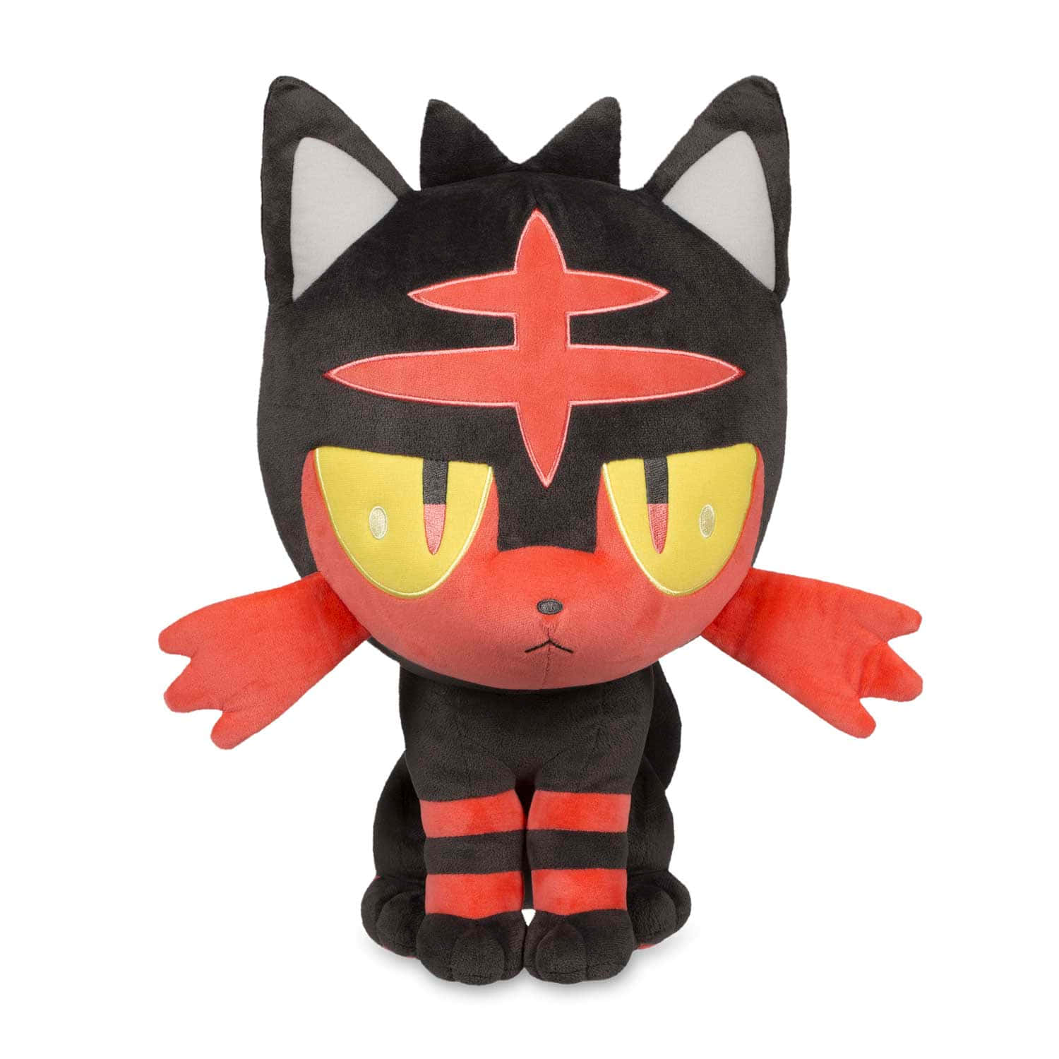Litten, black fur, red markings, HD Desktop Wallpaper