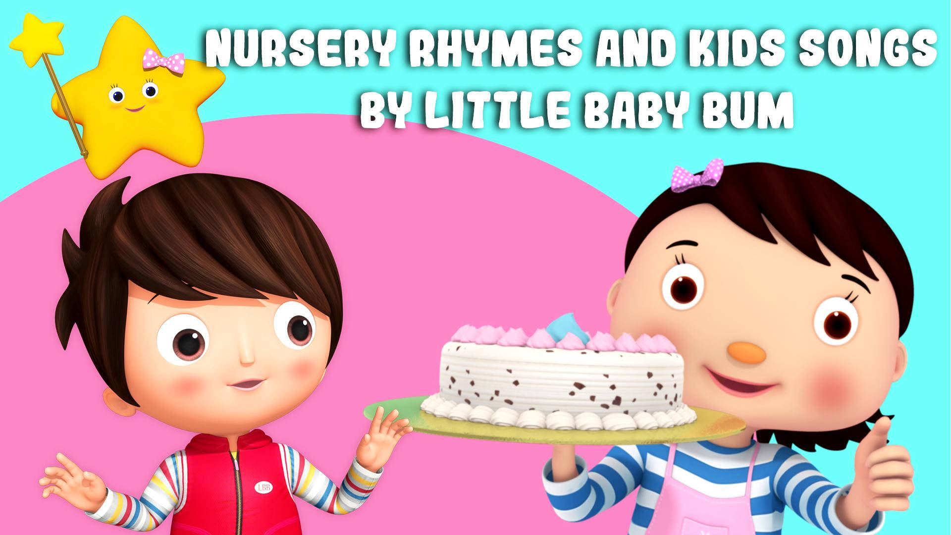 Little Baby Bum, cake, cartoon kids, Full HD Desktop Wallpaper