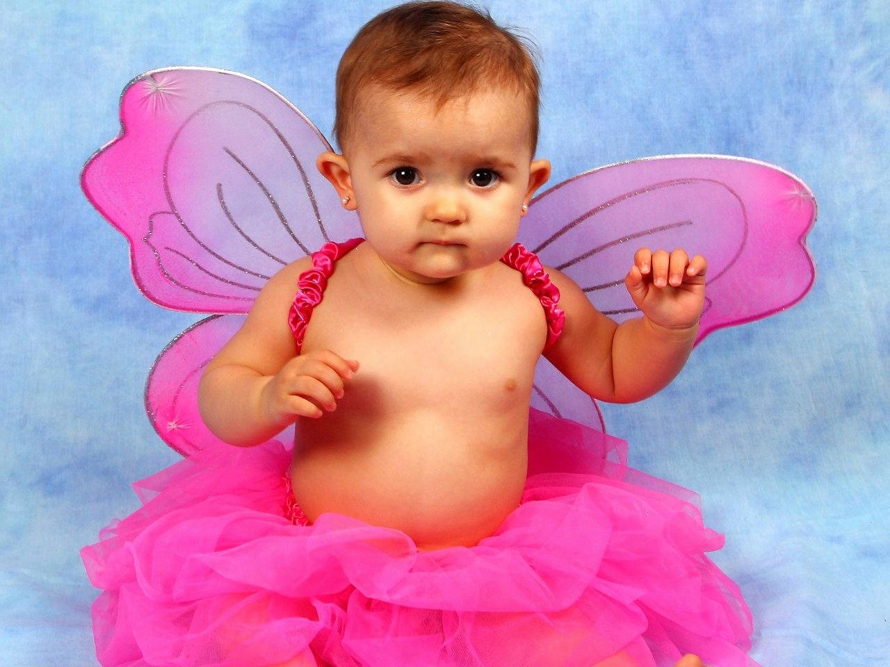 tutu skirt, baby girl, bright pink fairy costume, HD Desktop Wallpaper