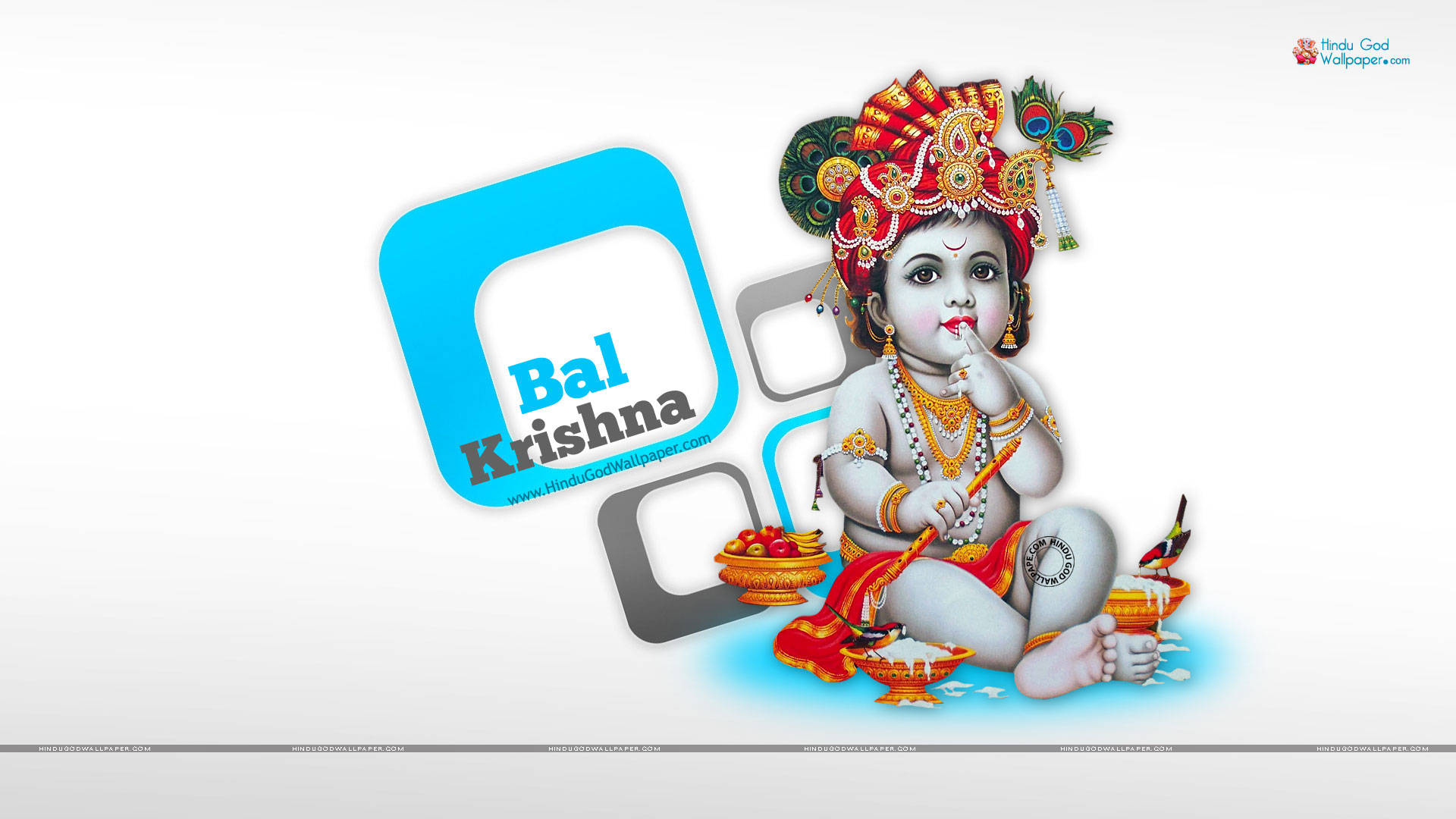 Little Krishna, flute, peacock feathers, Full HD Desktop Wallpaper
