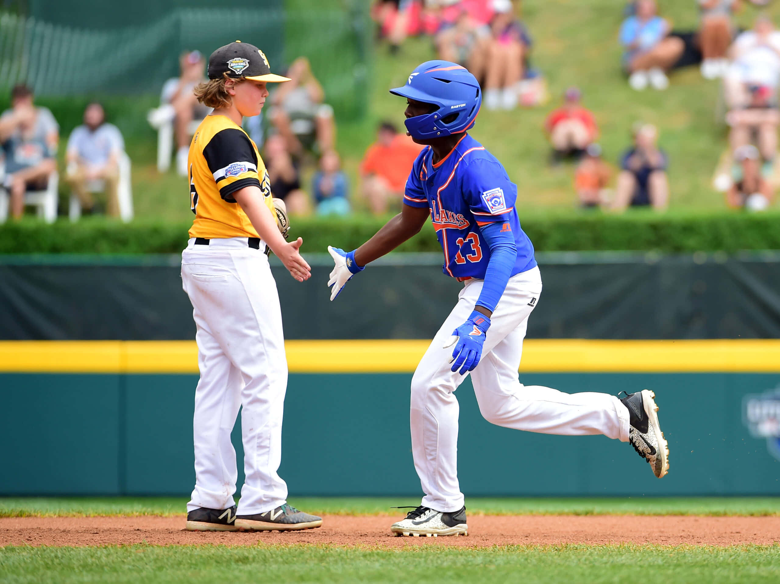 Little League Baseball, vibrant uniforms, sunny game, 2K Desktop Wallpaper