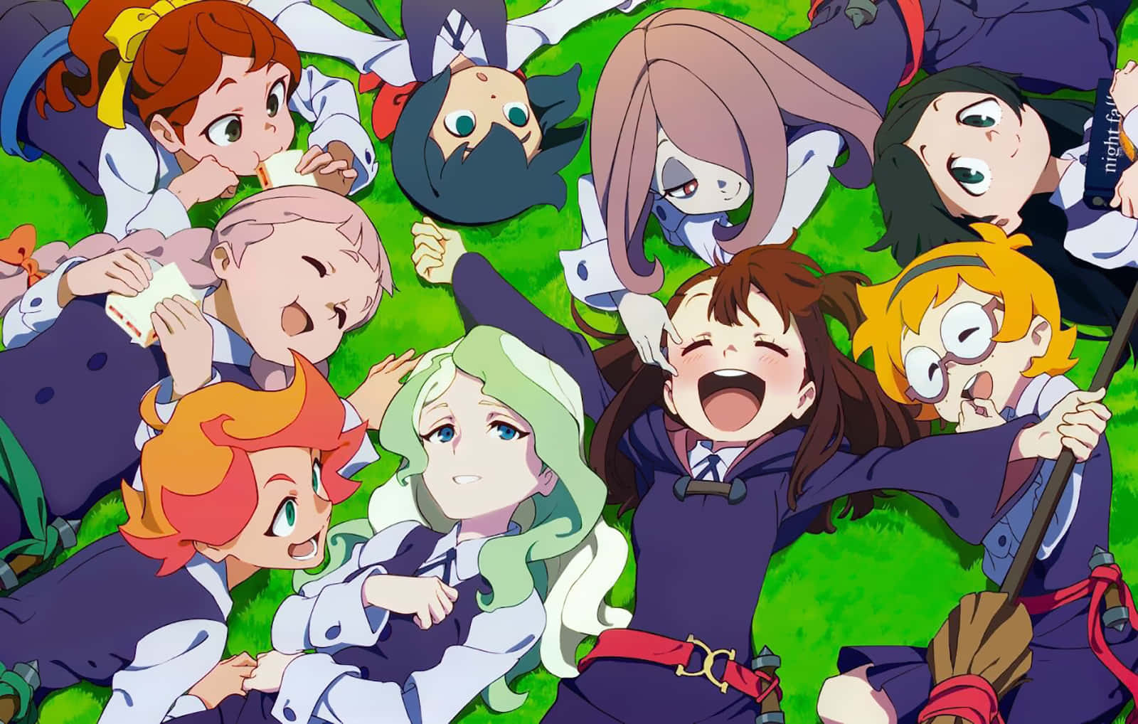 Little Witch Academia, anime girls, school uniforms, HD Desktop Wallpaper