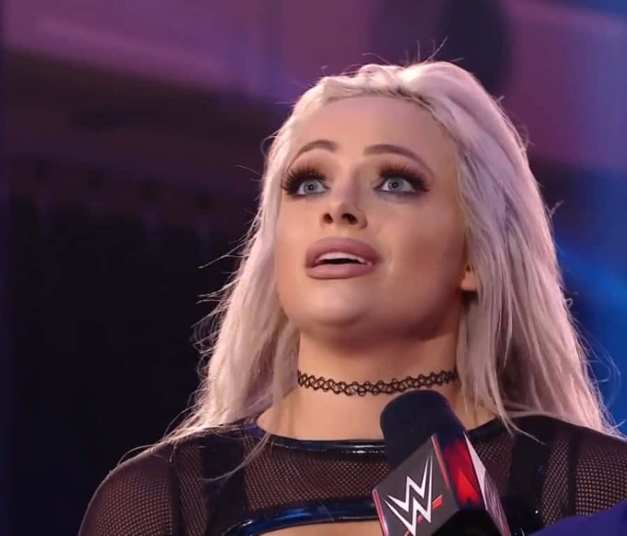 Liv Morgan, blonde, blue eyes, SD Desktop Wallpaper