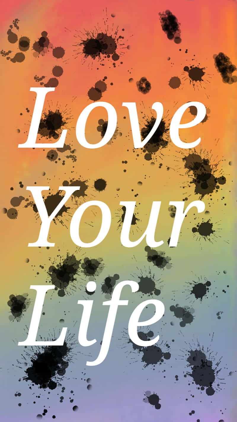 Live Laugh Love, Love Your Life, white text, HD Phone Wallpaper