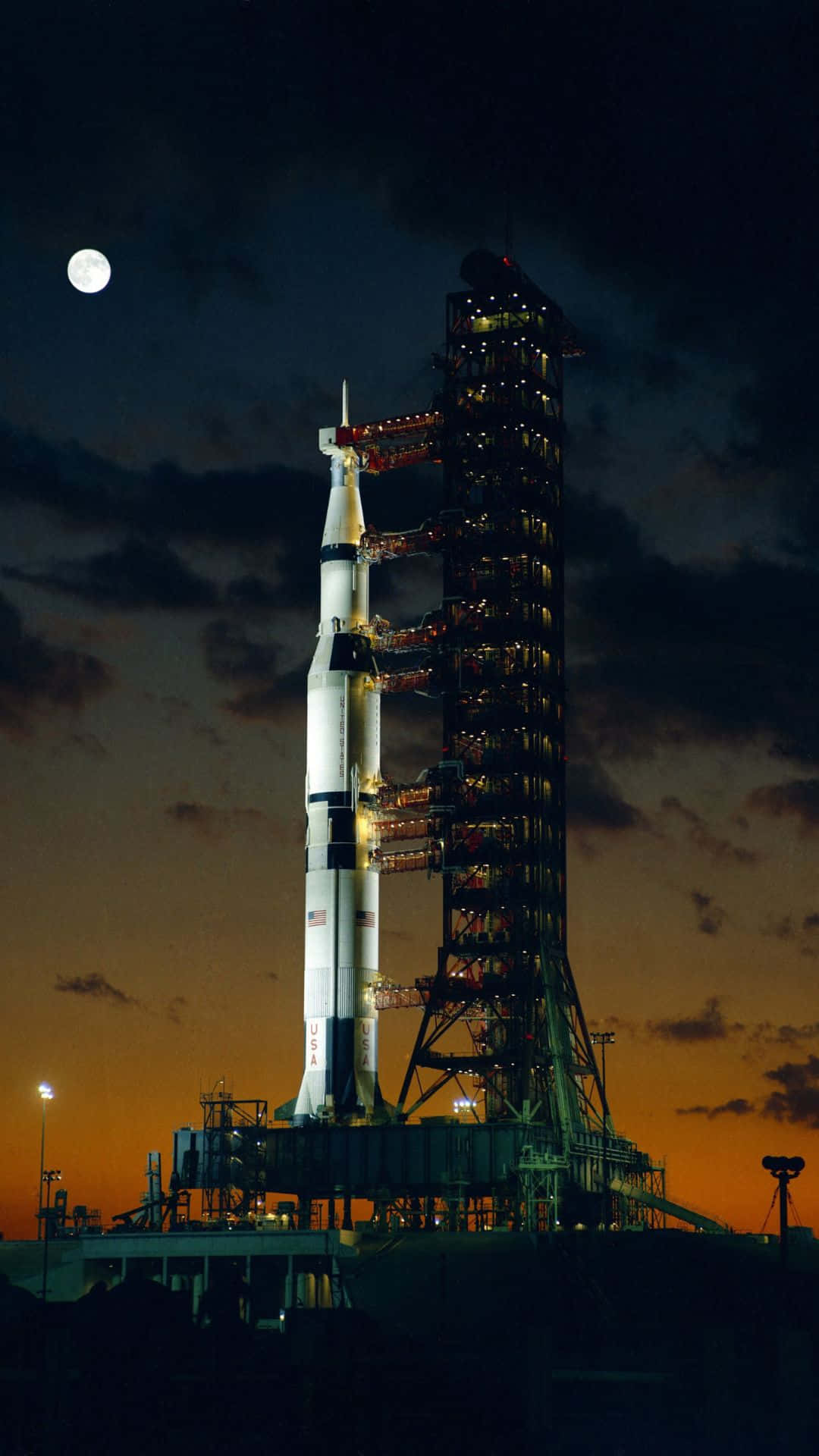 Live Space, rocket, launch pad, Full HD Phone Wallpaper