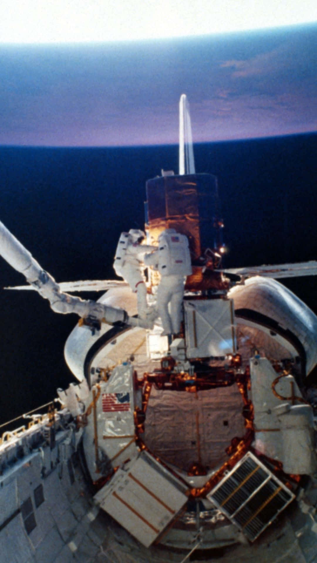 Live Space, spacewalk, spacecraft, Full HD Phone Wallpaper