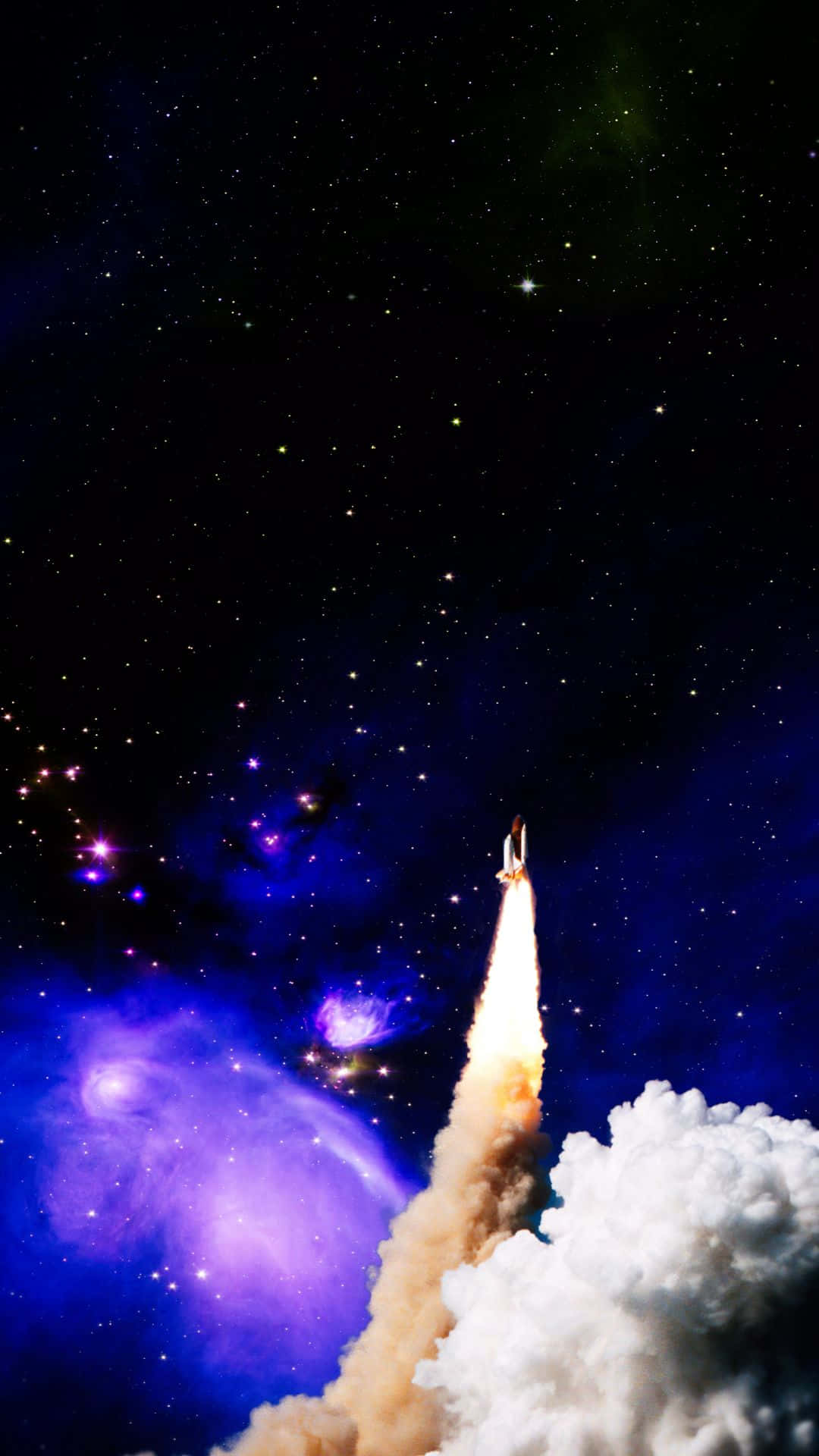 Live Space, rocket, fiery trail, Full HD Phone Wallpaper