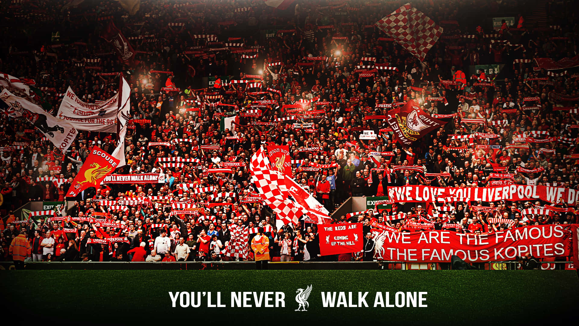 Liverpool FC, red and white, fans, Full HD Desktop Wallpaper