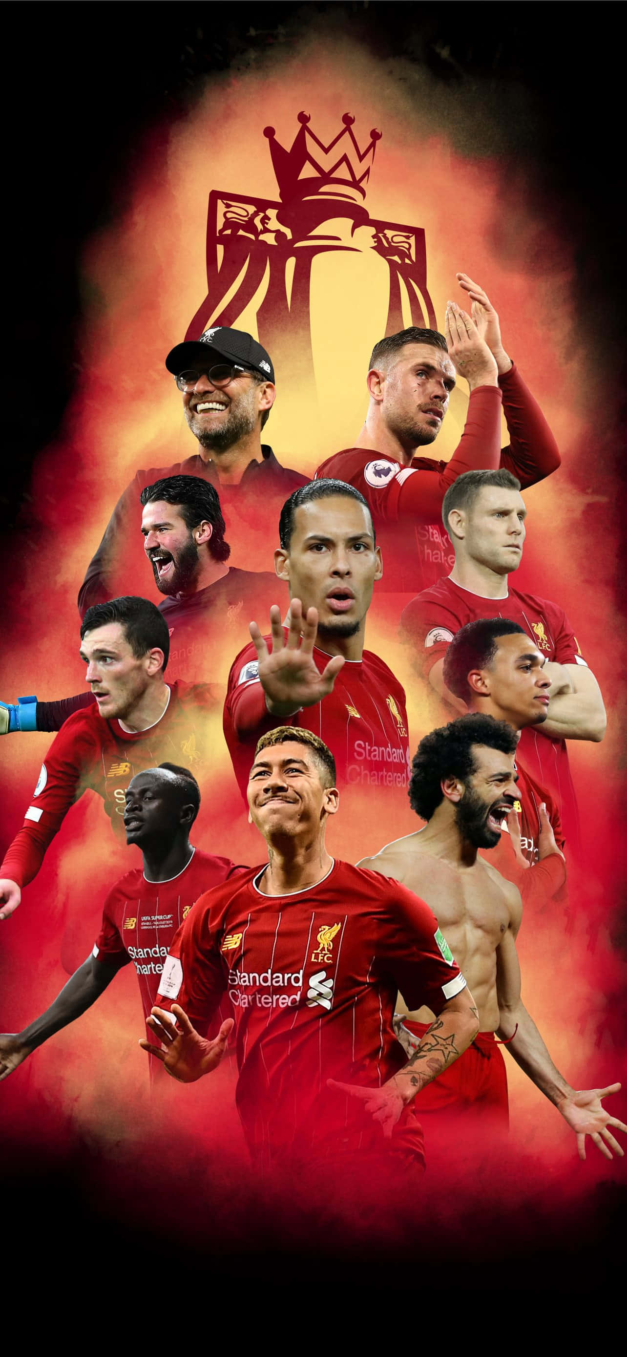 Liverpool FC, iPhone, fiery red, 2K Phone Wallpaper