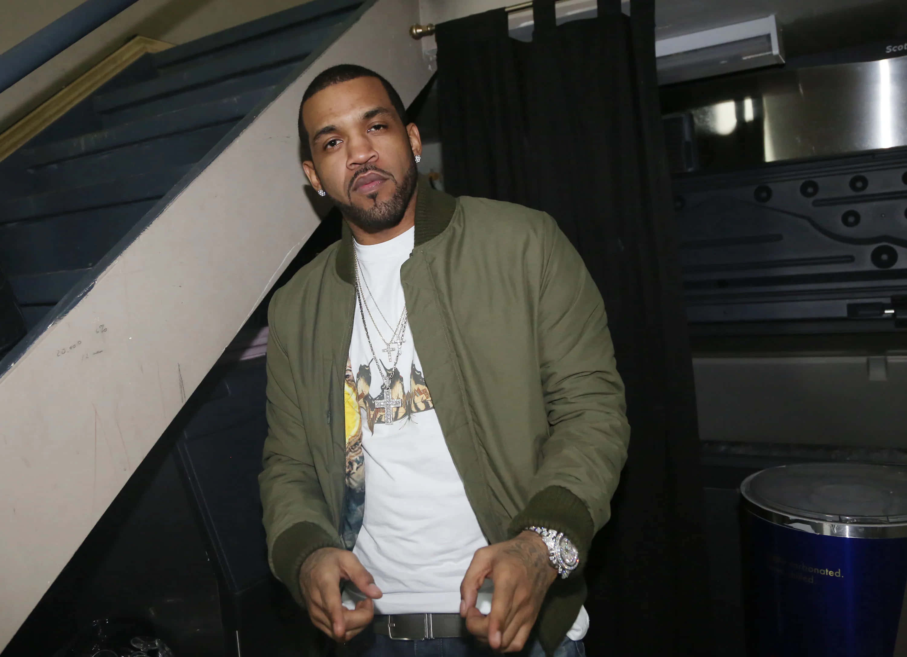 Lloyd Banks, goatee, earring, 2K Desktop Wallpaper