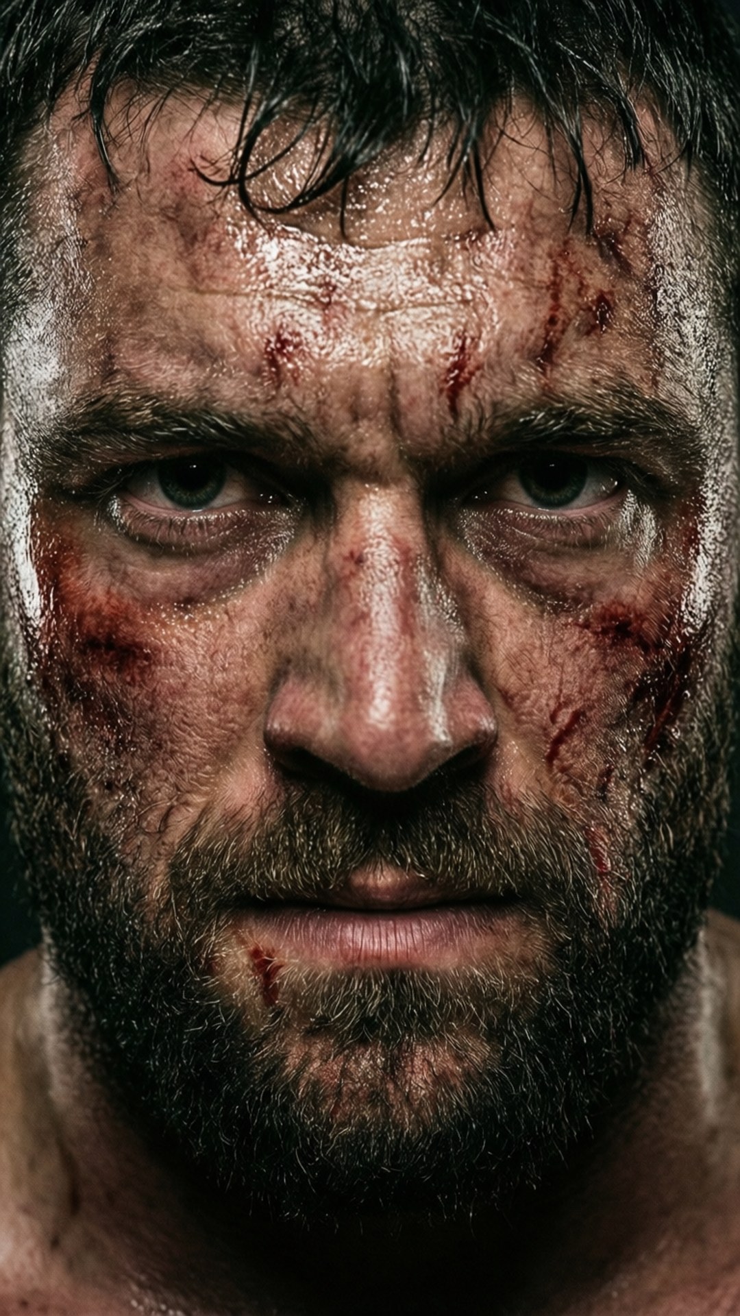 Lloyd Marshall, bruised face, determination, Full HD Phone Wallpaper
