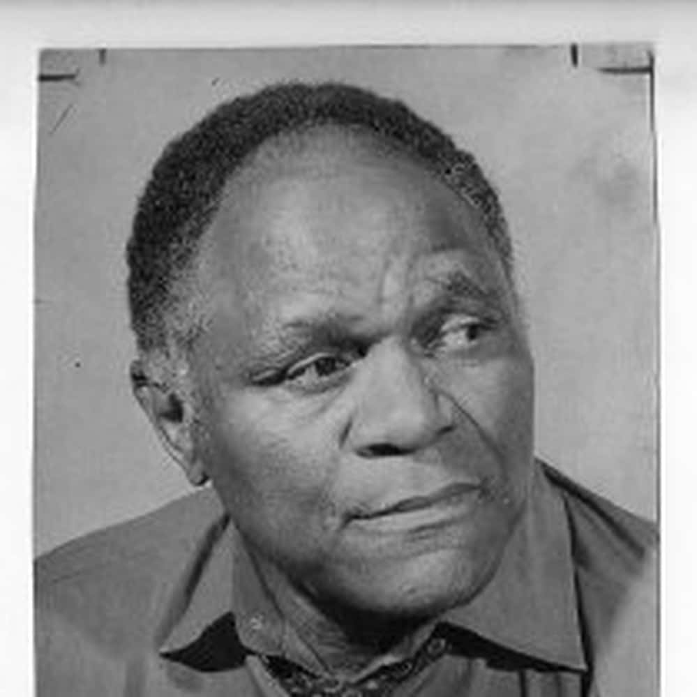 Lloyd Marshall, grayscale, elderly Black man, SD Desktop Wallpaper