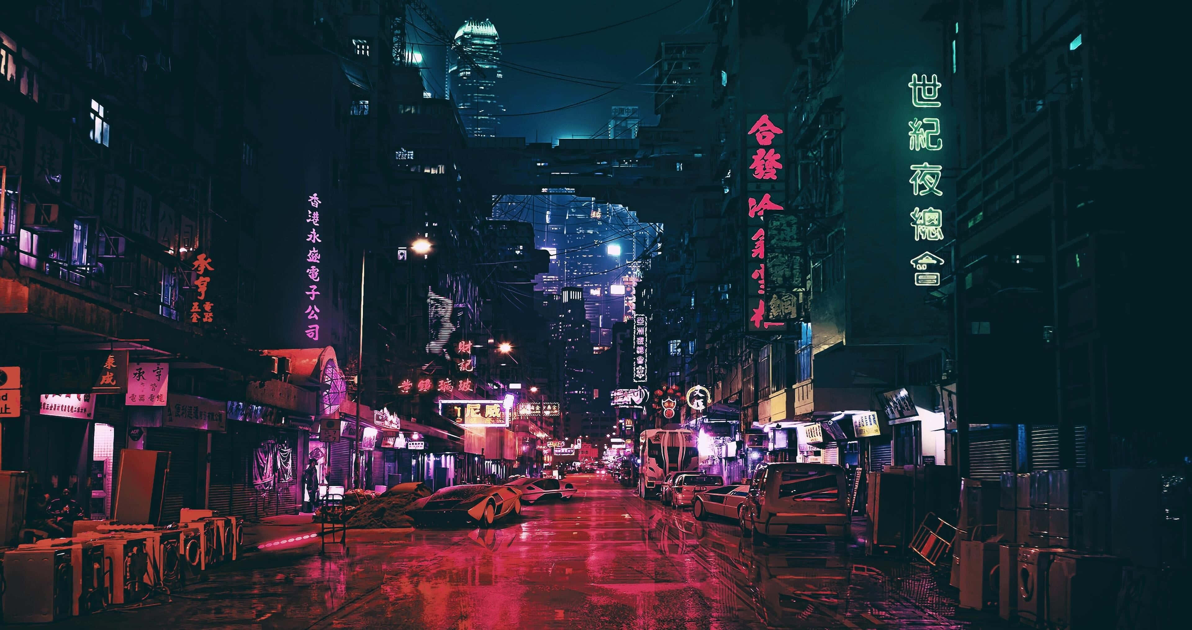 Lo-fi Aesthetic, cityscape, dusk, 4K Desktop Wallpaper