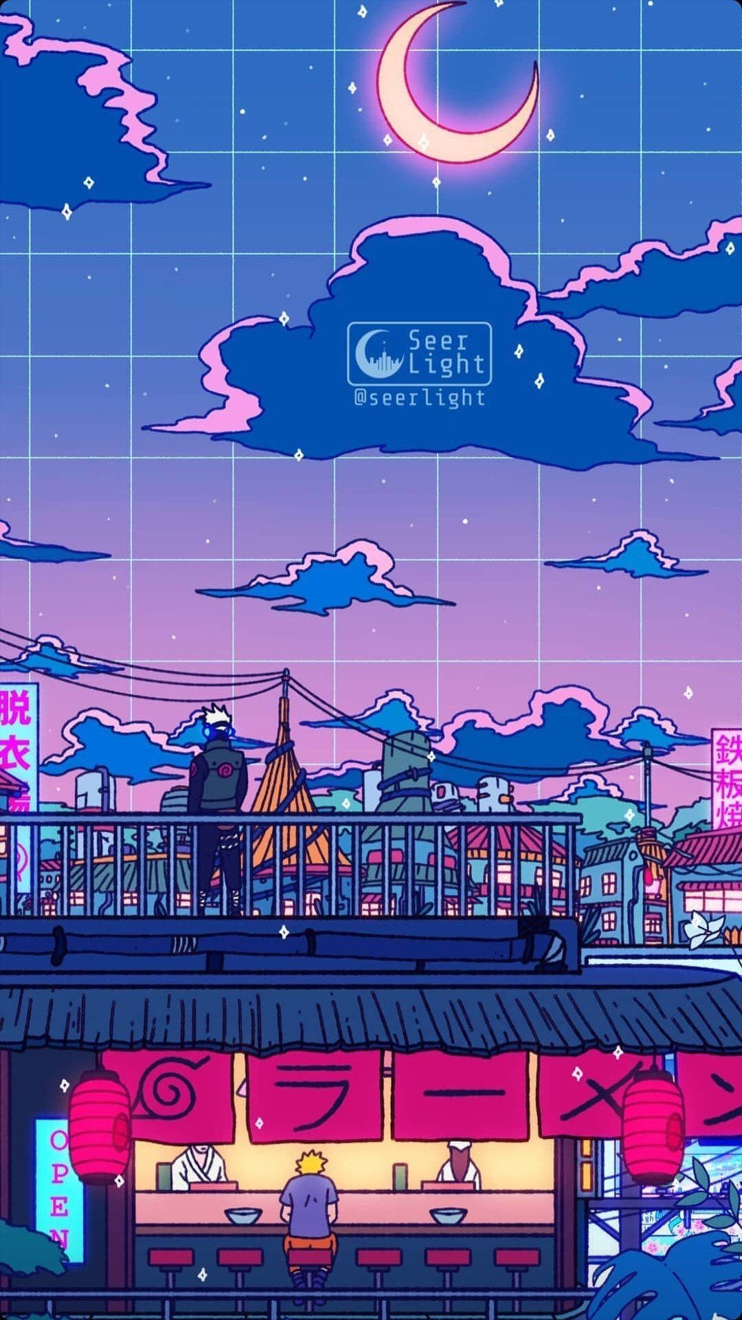iPhone, Lo-Fi music, twilight, Full HD Phone Wallpaper