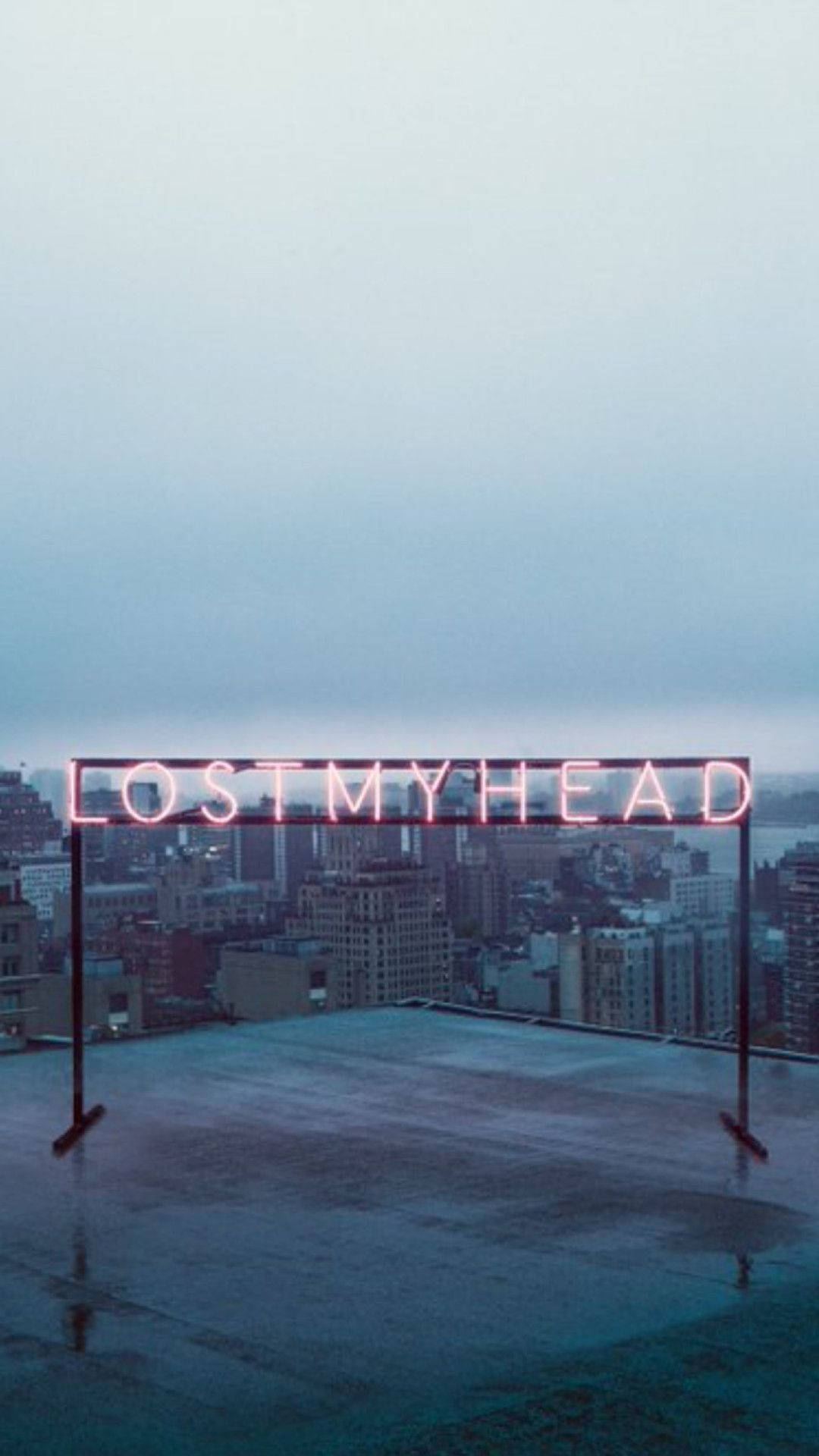 Lo Fi iPhone, pink neon sign, lostmyhead, Full HD Phone Wallpaper