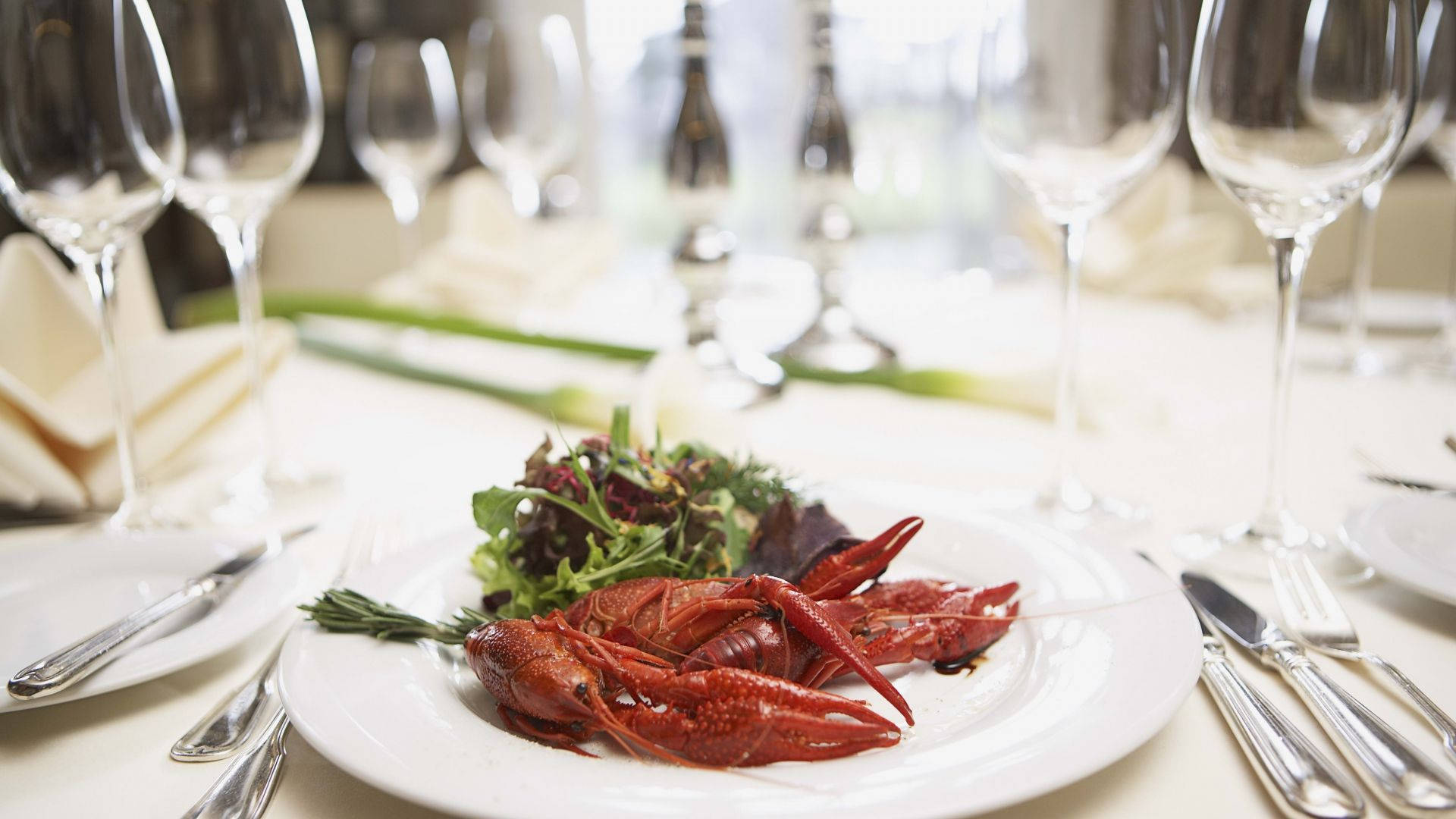 Lobster, fine dining, restaurant, Full HD Desktop Wallpaper