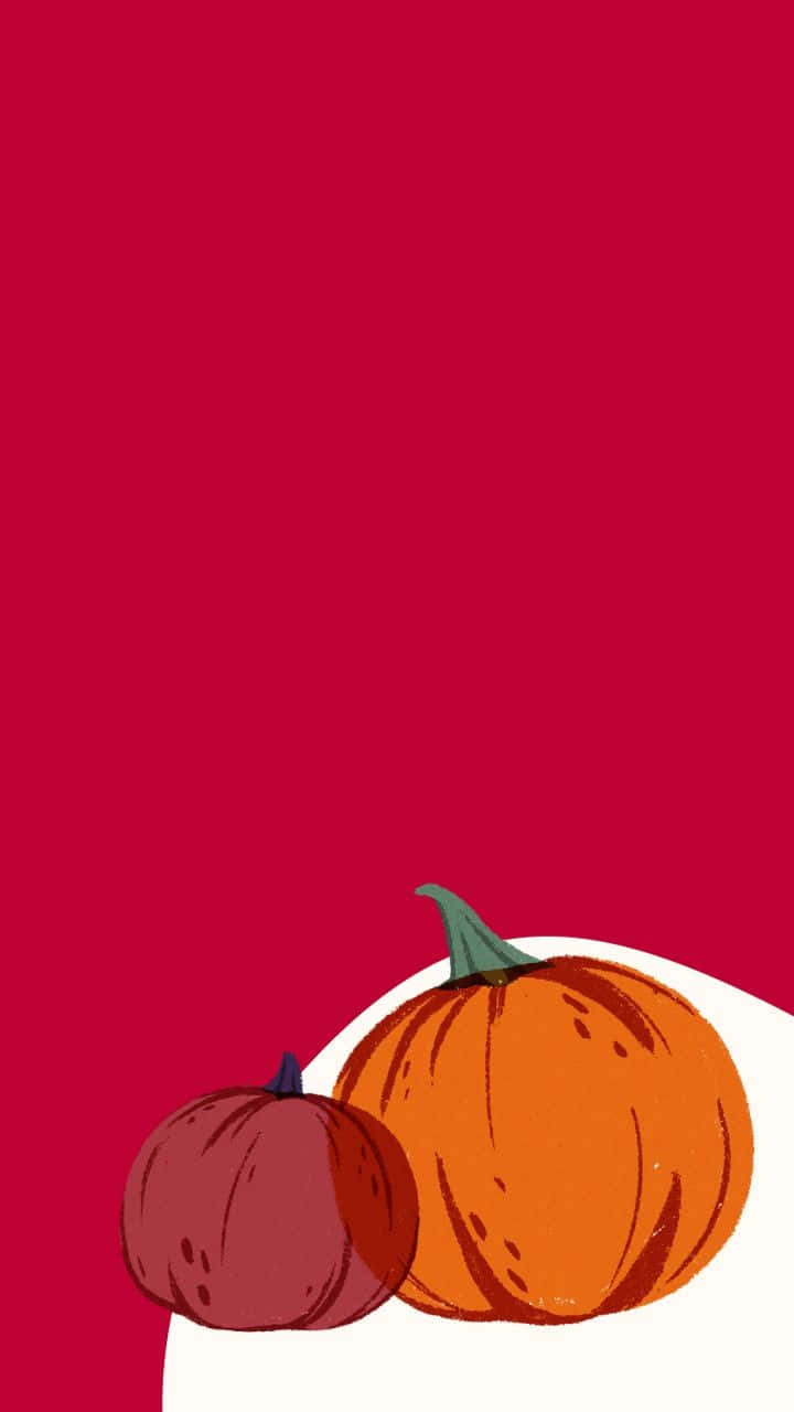 autumn pumpkin, stylized pumpkins, white surface, HD Phone Wallpaper