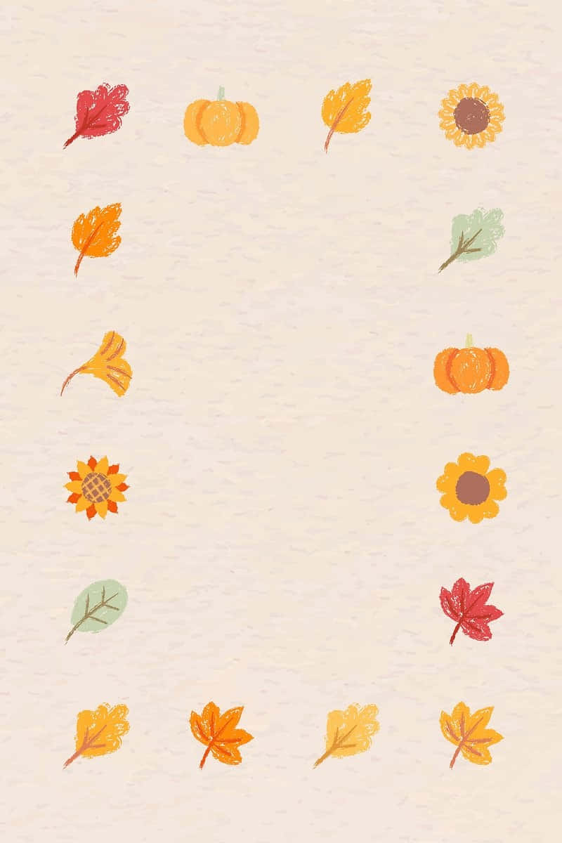 autumn leaves, pumpkin, sunflowers, SD Phone Wallpaper