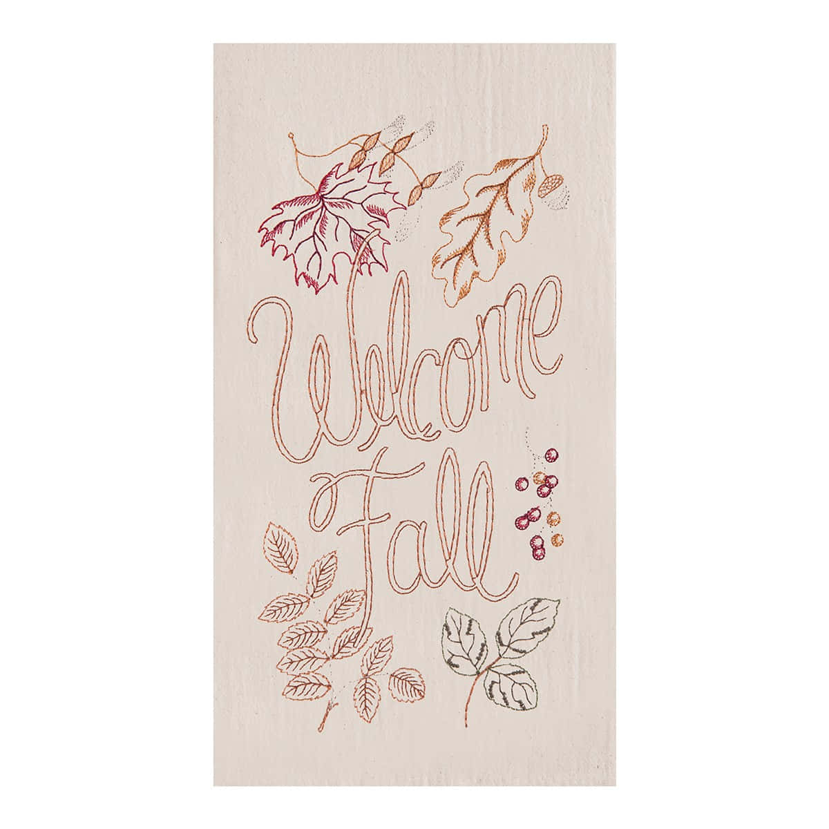 Welcome Fall, copper script, autumn leaves, SD Desktop Wallpaper