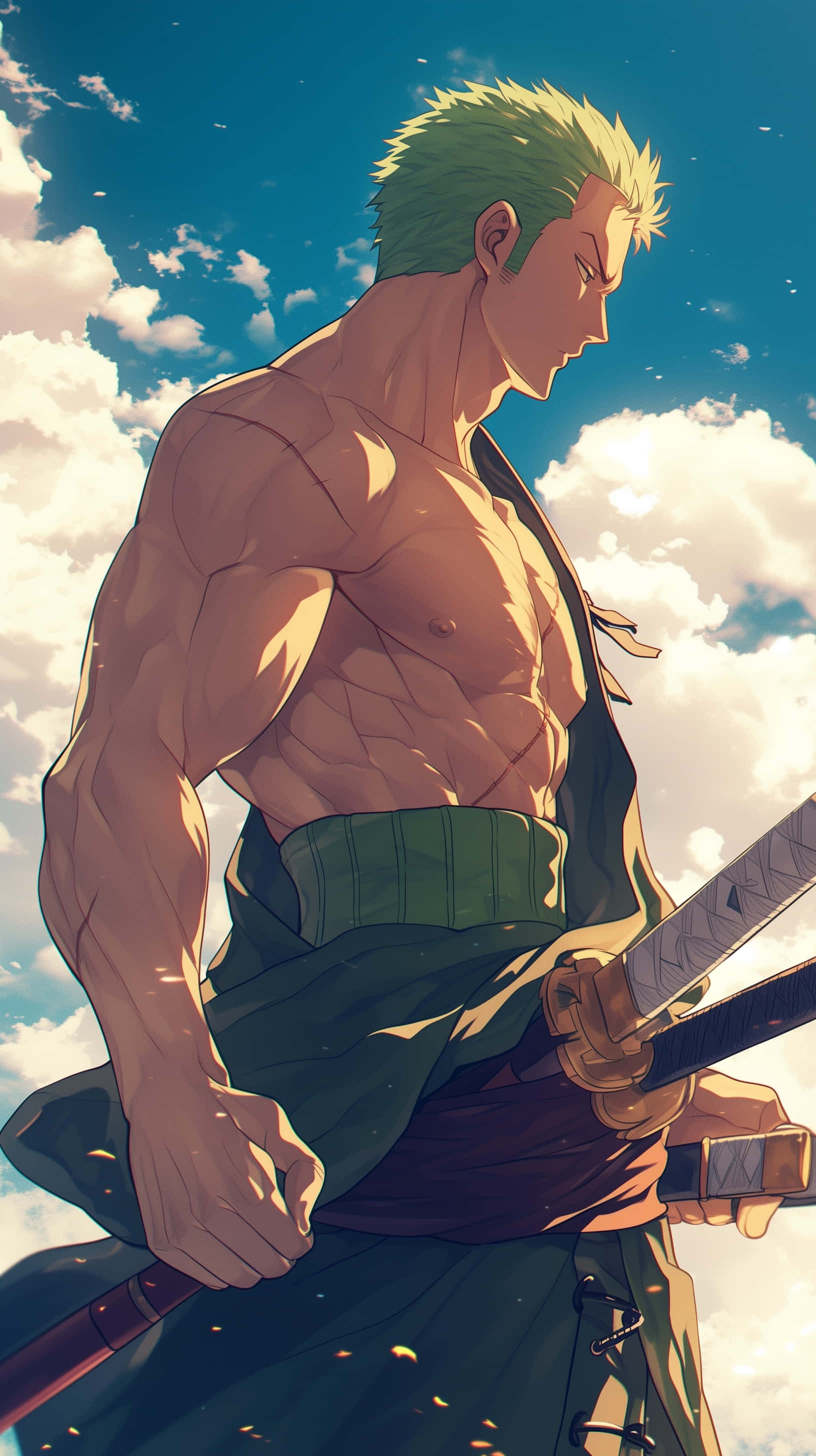 One Piece, anime, samurai warrior, 2K Phone Wallpaper