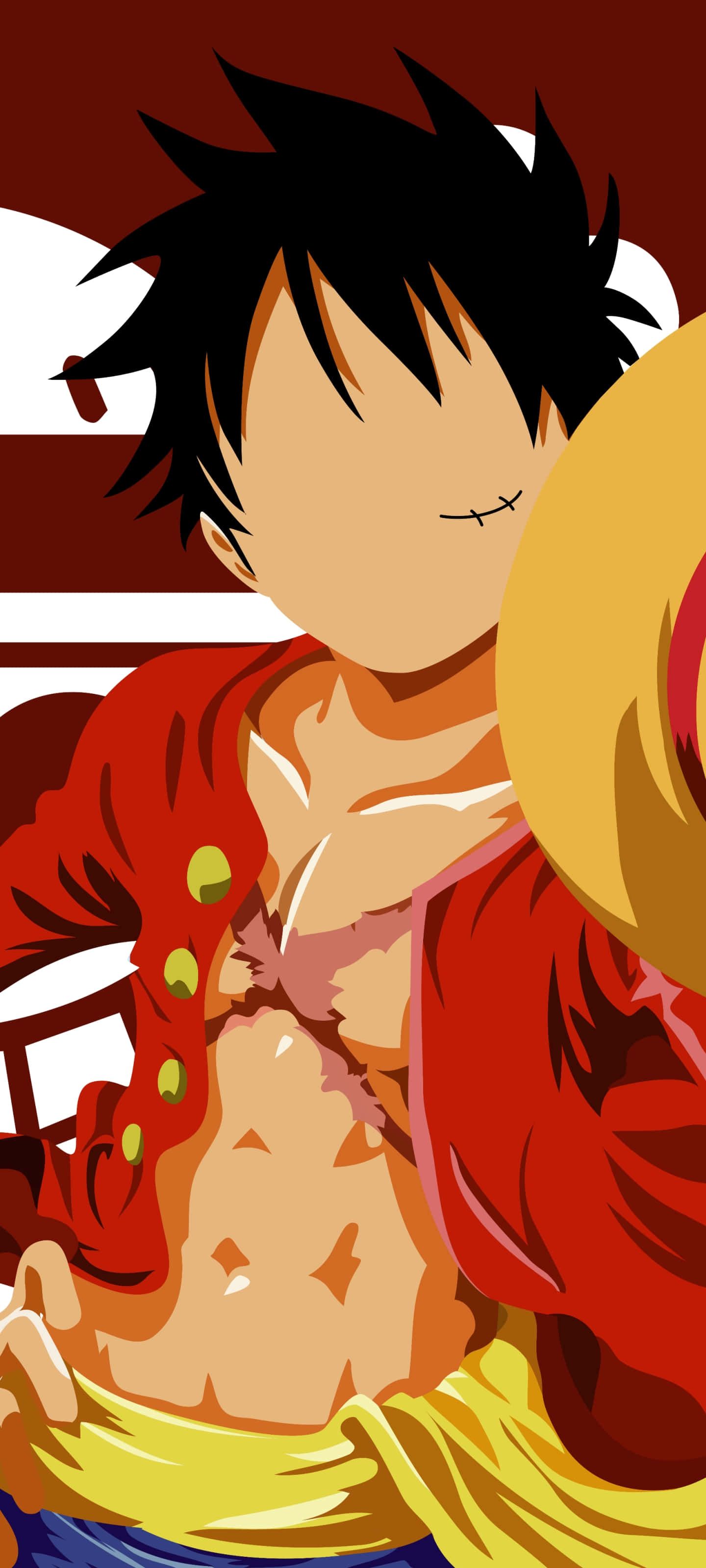 One Piece, anime character, spiky black hair, 2K Phone Wallpaper