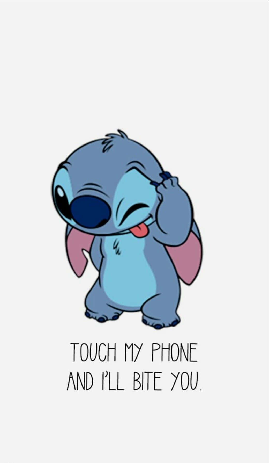 Stitch, blue cartoon alien, pink ears, HD Phone Wallpaper