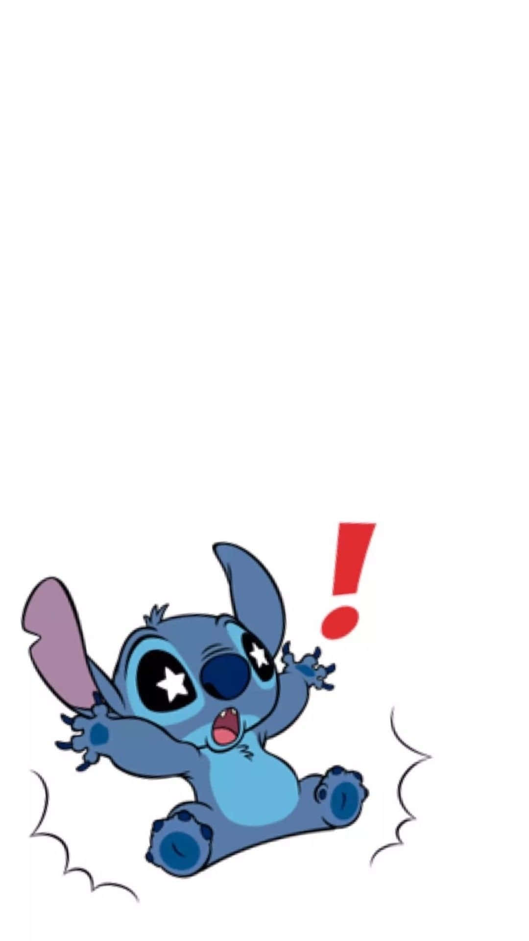 Stitch, blue cartoon alien, starry eyes, Full HD Phone Wallpaper