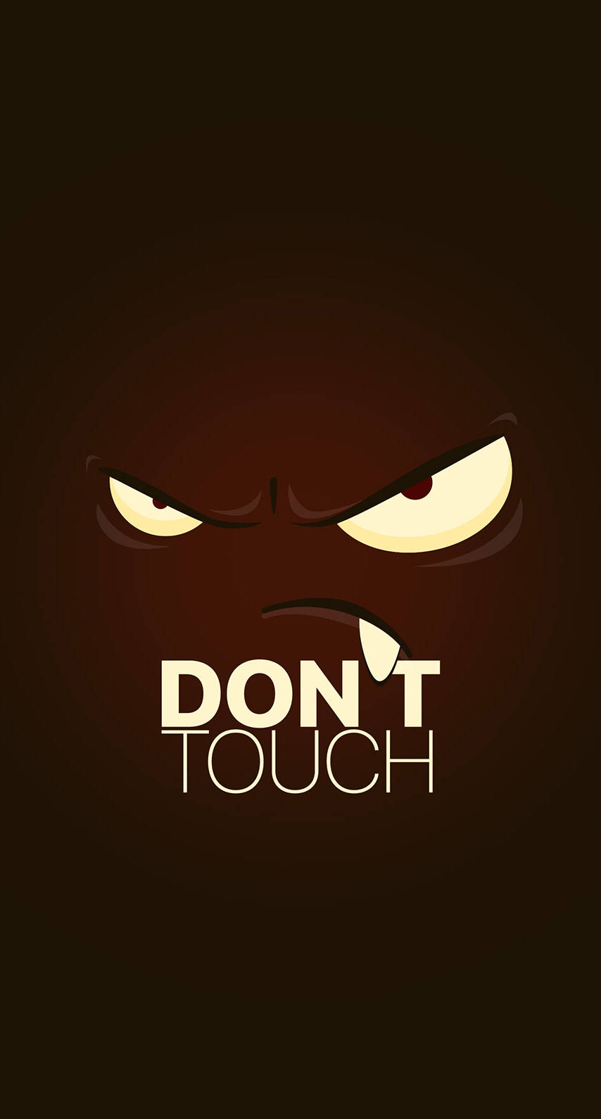 angry face, glowing yellow eyes, frown, HD Phone Wallpaper