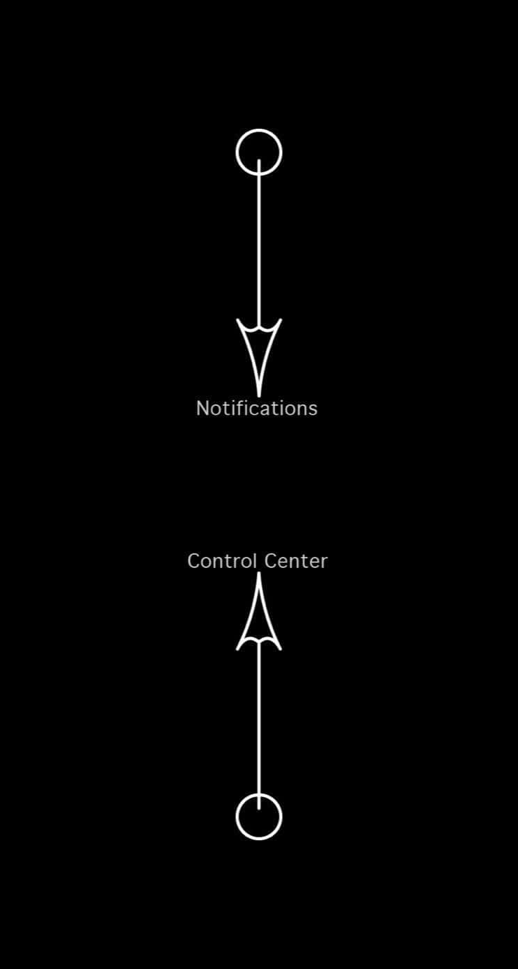 Tricky Lock Screen, black background, minimalist white line icons, HD Phone Wallpaper