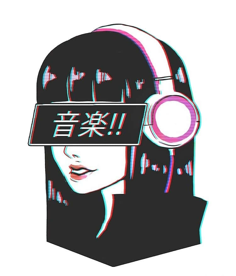 Lofi Girl, anime girl, headphones, SD Phone Wallpaper