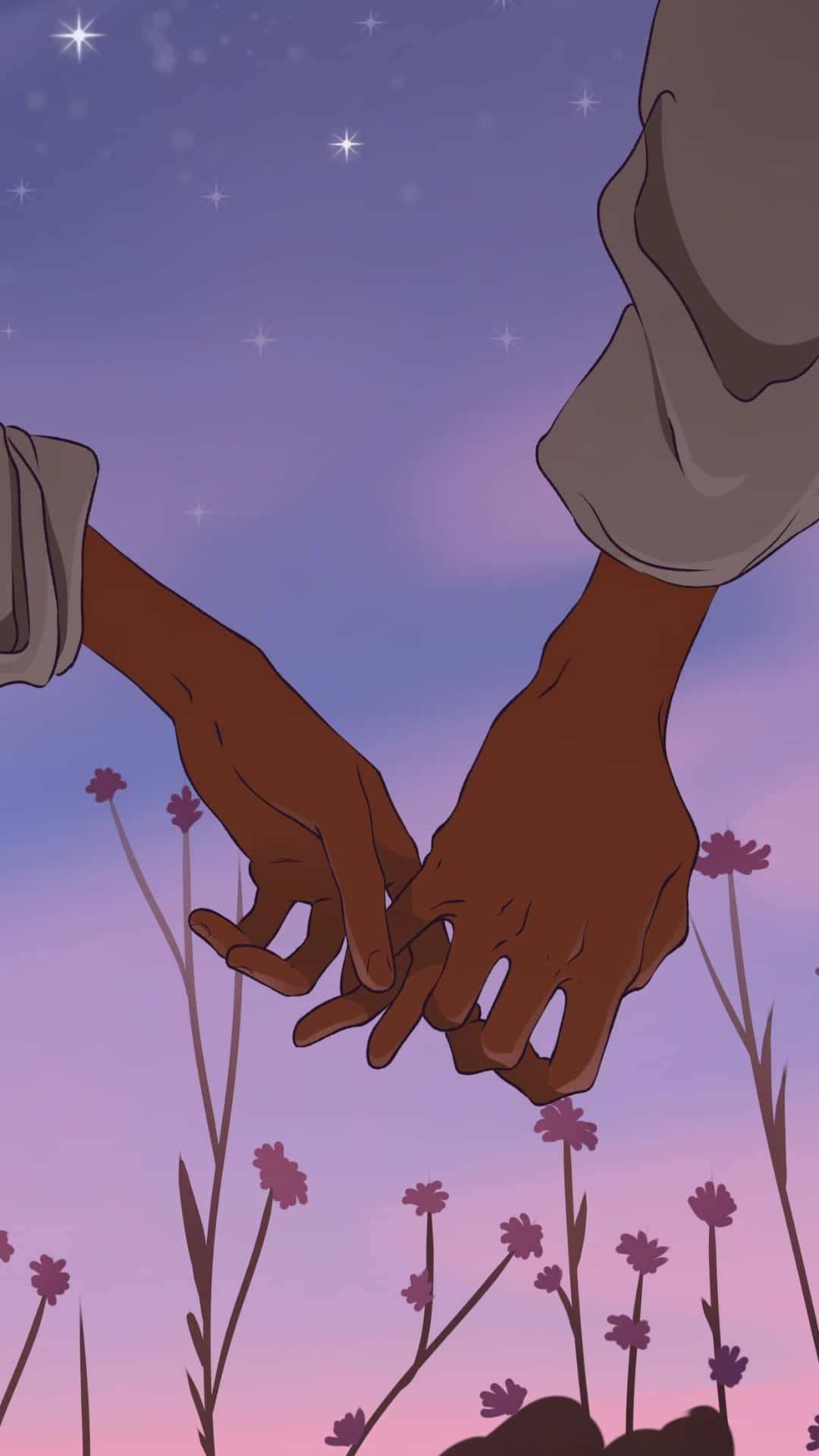 Lofi Love, starry skies, twilight sky, Full HD Phone Wallpaper
