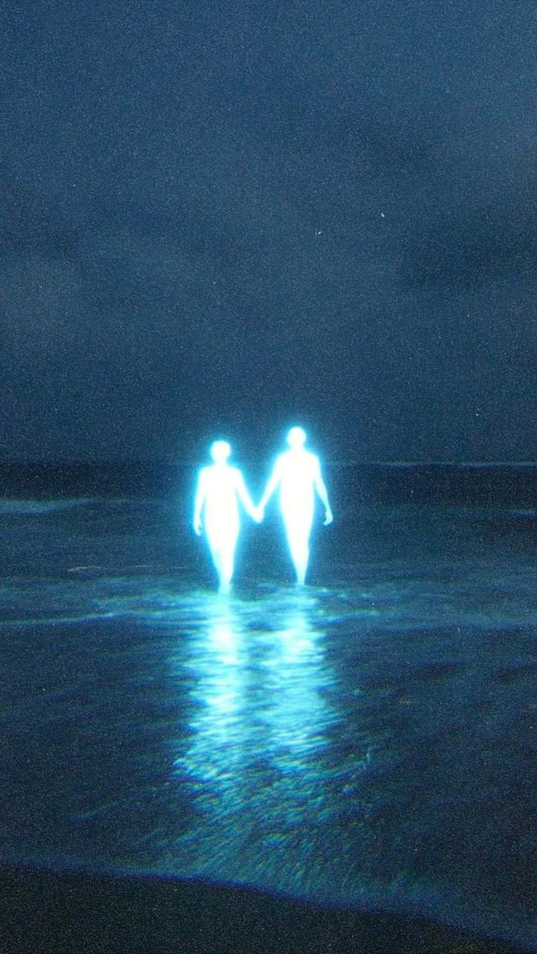 Lofi Love, glowing souls, human figures, Full HD Phone Wallpaper